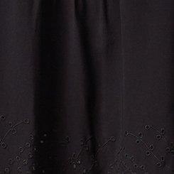 Eyelet Sleeveless Top, DEEP BLACK, swatch