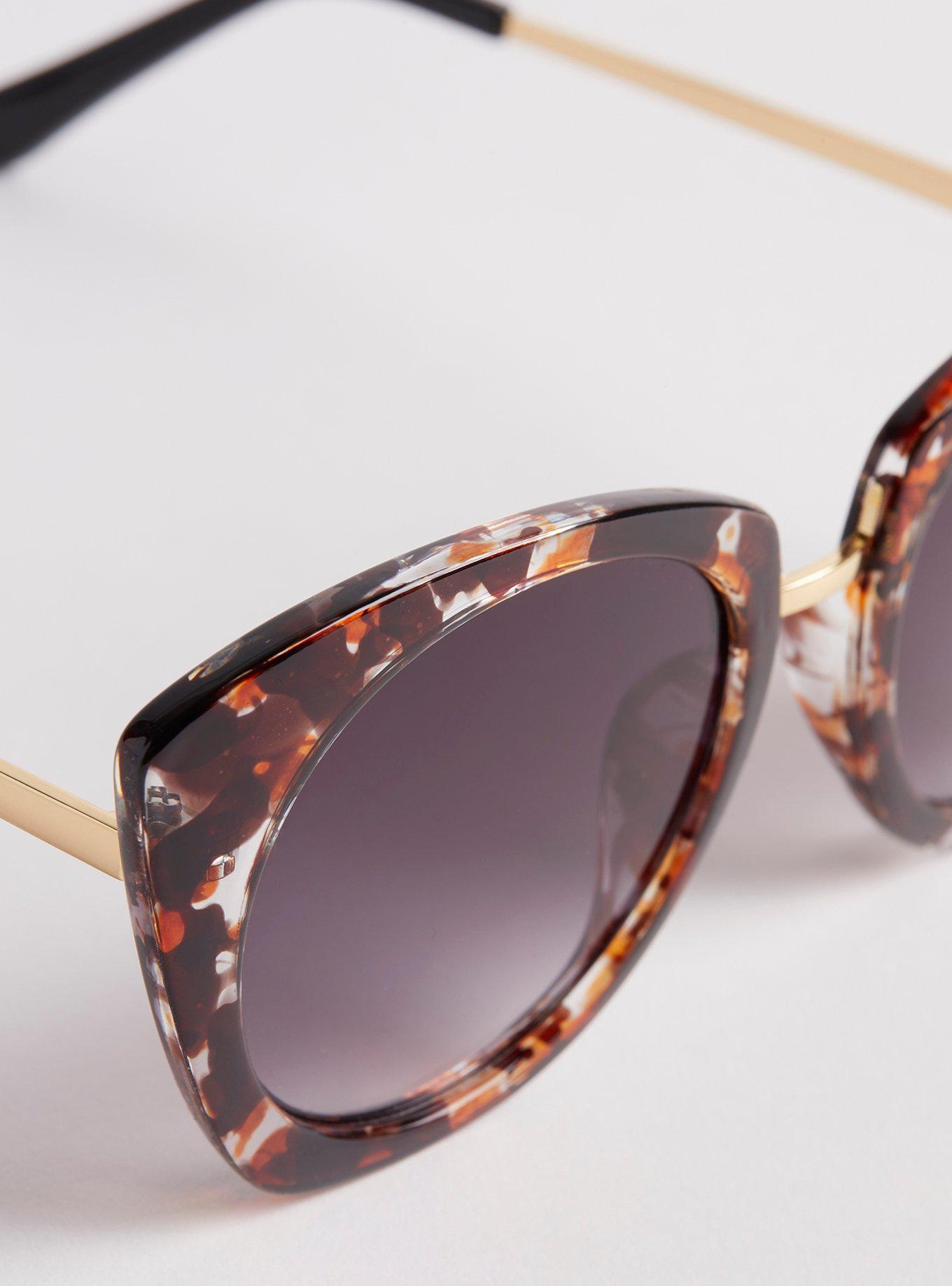 Plus Size Cateye Smoke Lens Sunglasses Torrid
