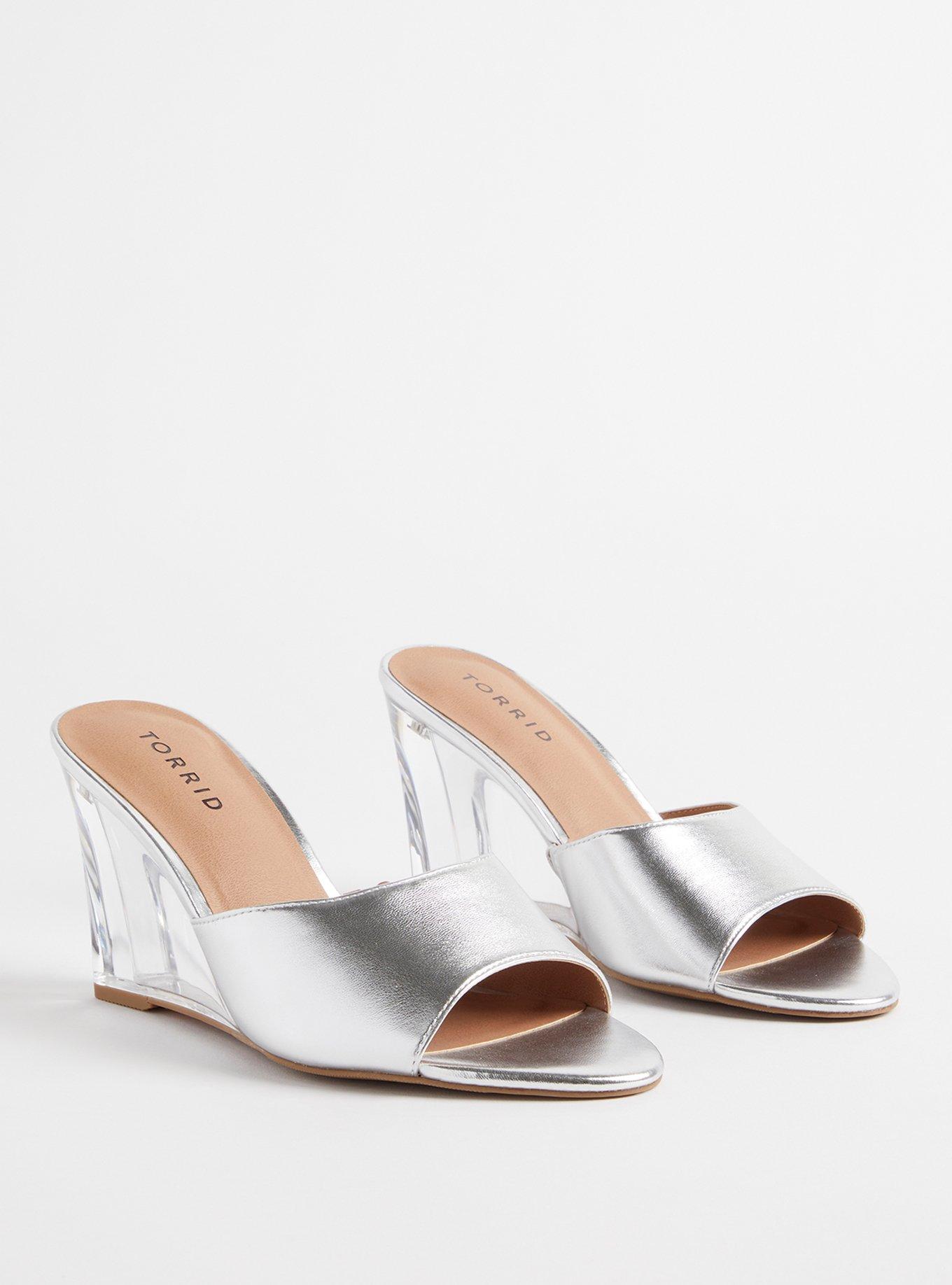 Lucite Wedge Mule (WW