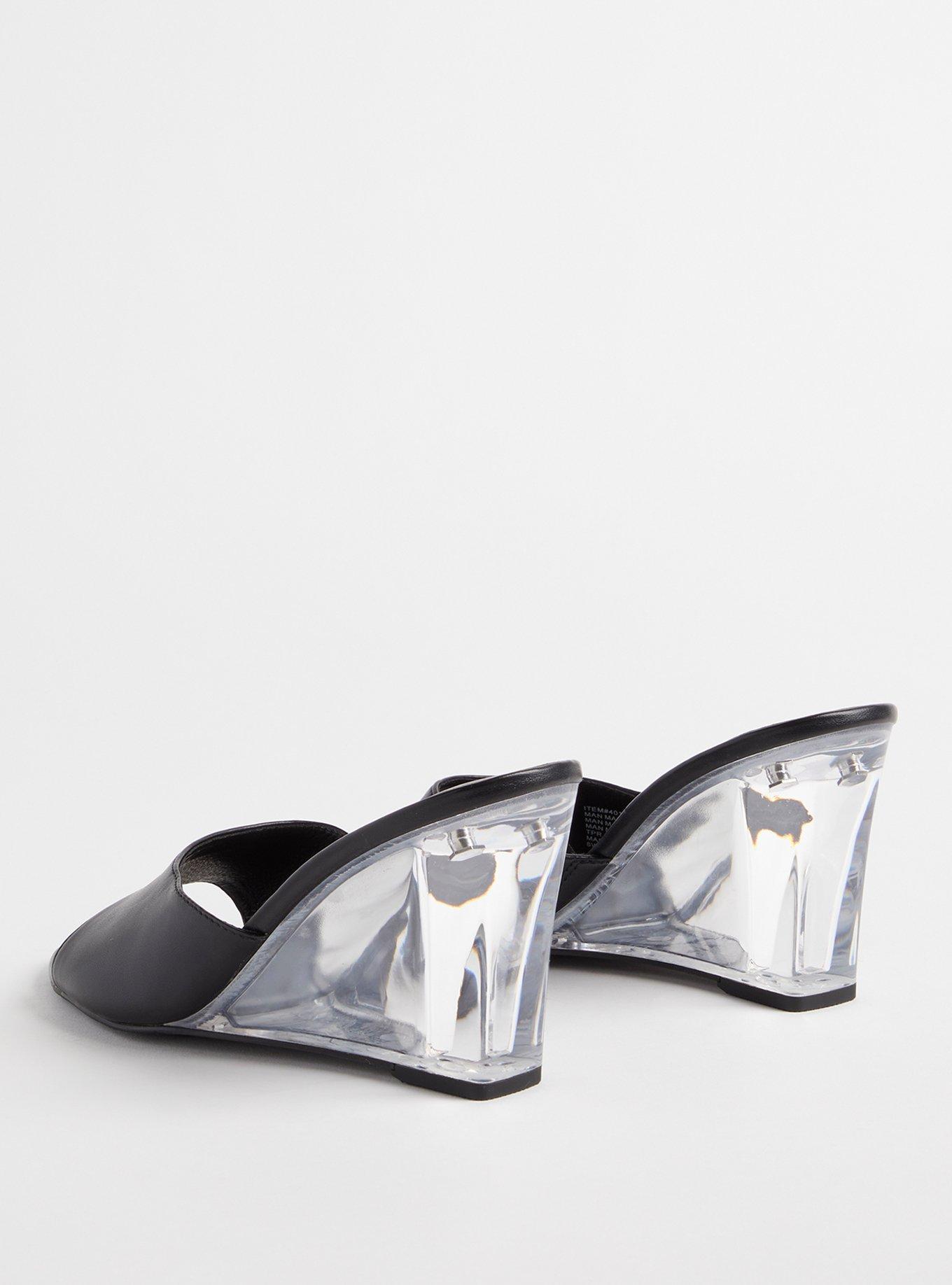 Lucite Wedge Mule (WW