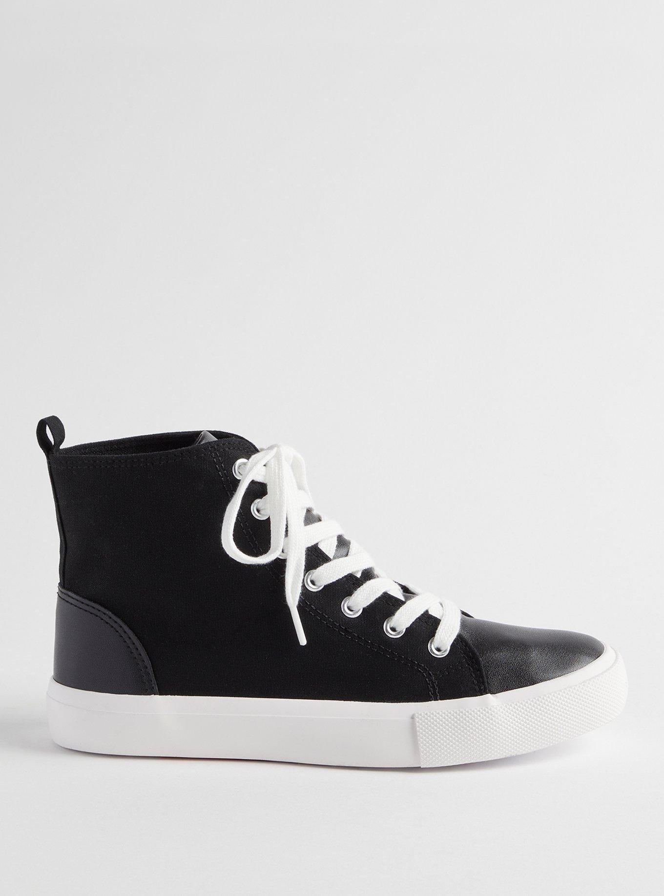 High Top Canvas Sneaker (WW), BLACK, alternate