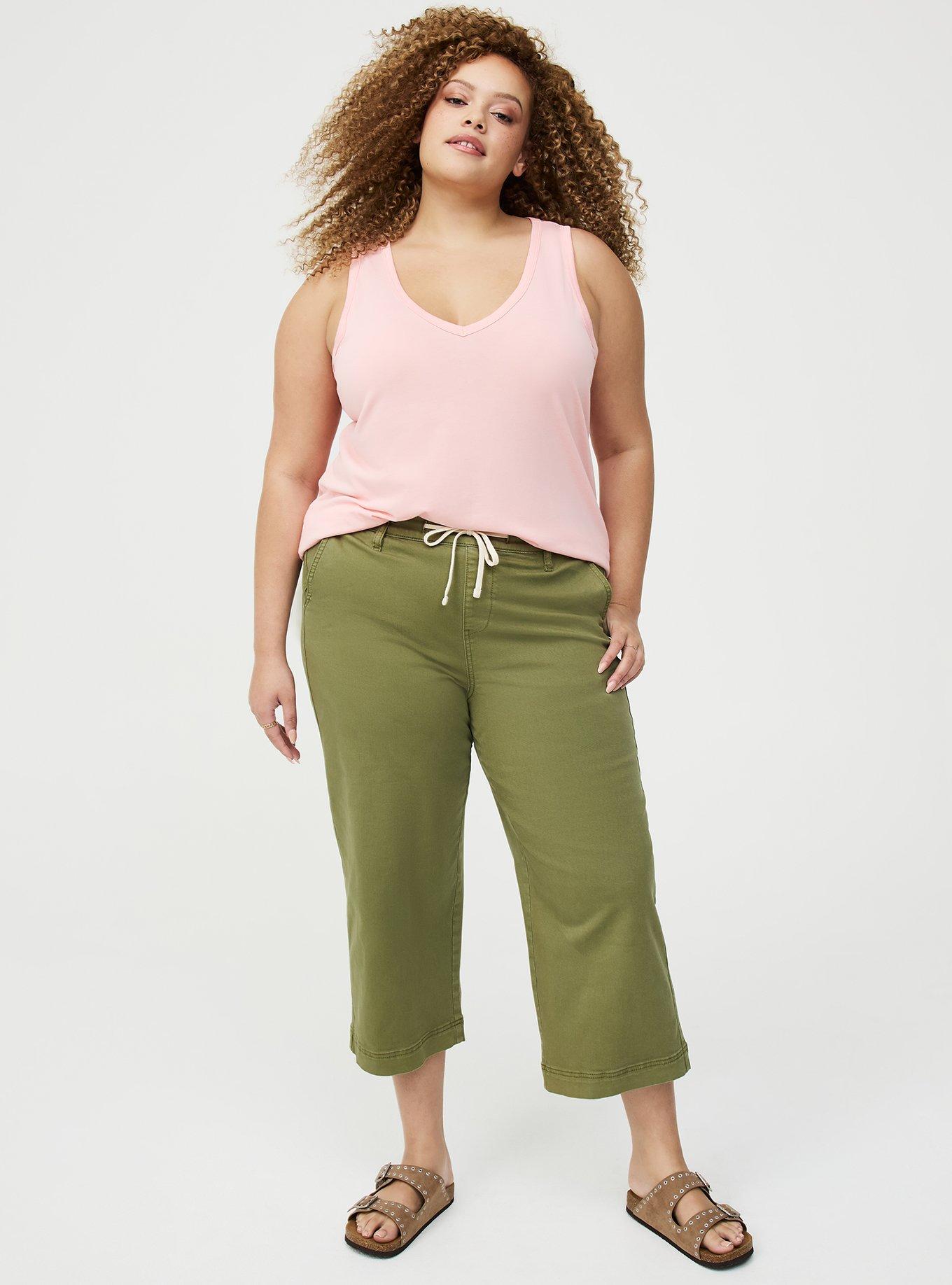 Girlfriend Signature Jersey V-Neck Tank, BLOSSOM, alternate