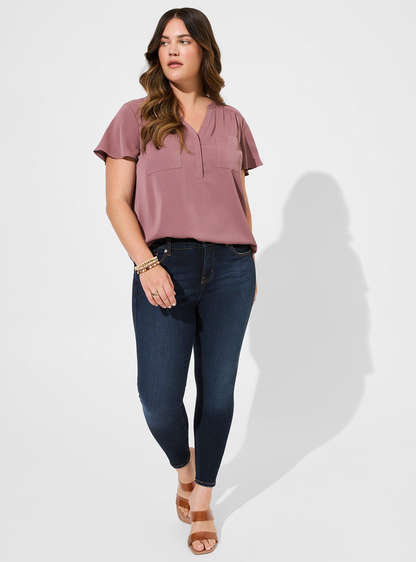 Plus Size - Harper Lace Short Sleeve Blouse - Torrid