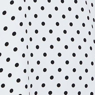 Plus Size Studio Crepe de Chine Lace Trim Button Front Tank, POLKA DOT, swatch