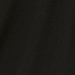 Midi Chiffon Ruffle Neck Pintuck Dress, DEEP BLACK, swatch