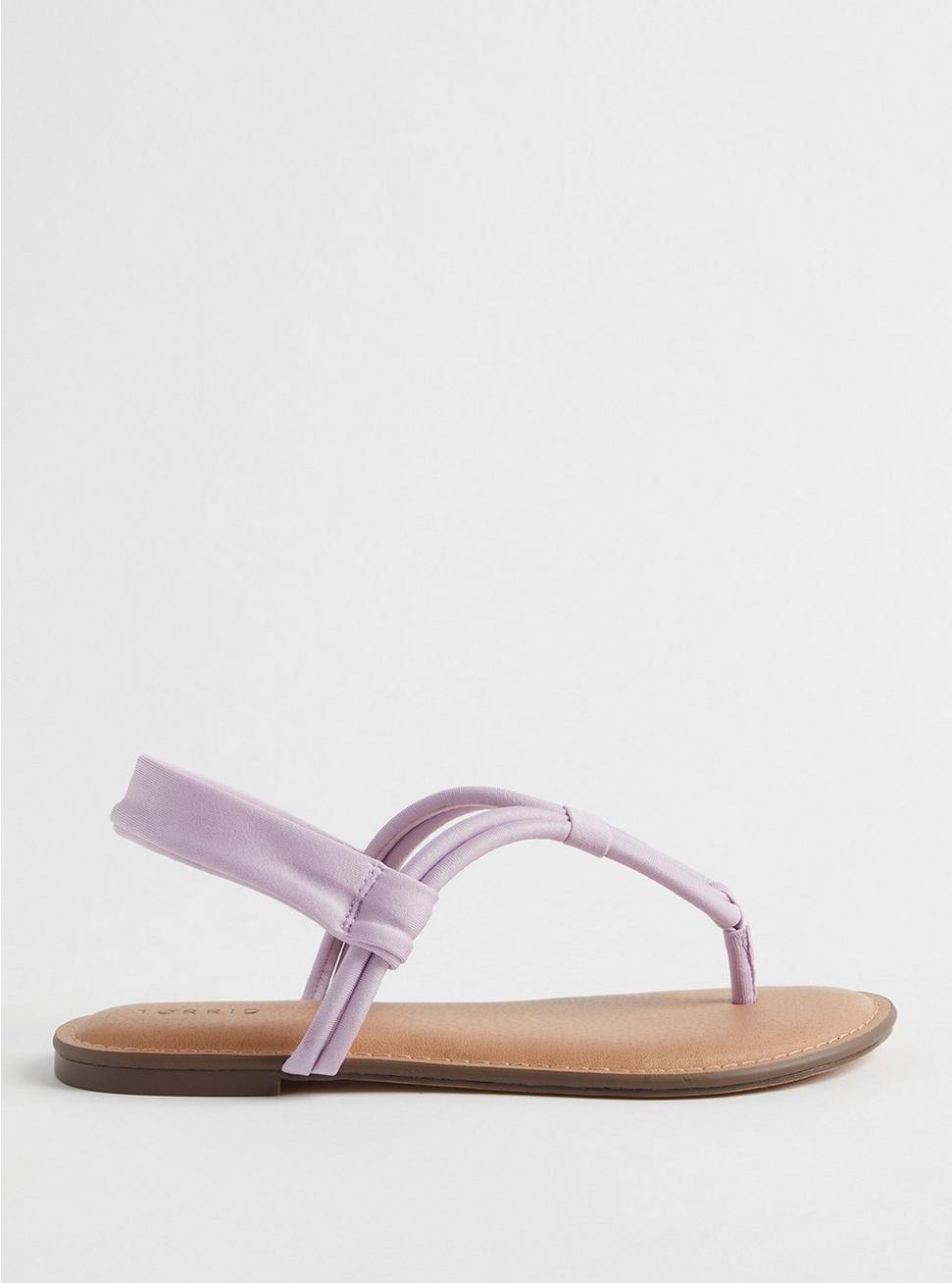 Soft T-Strap Sandal (WW), LAVENDER, alternate