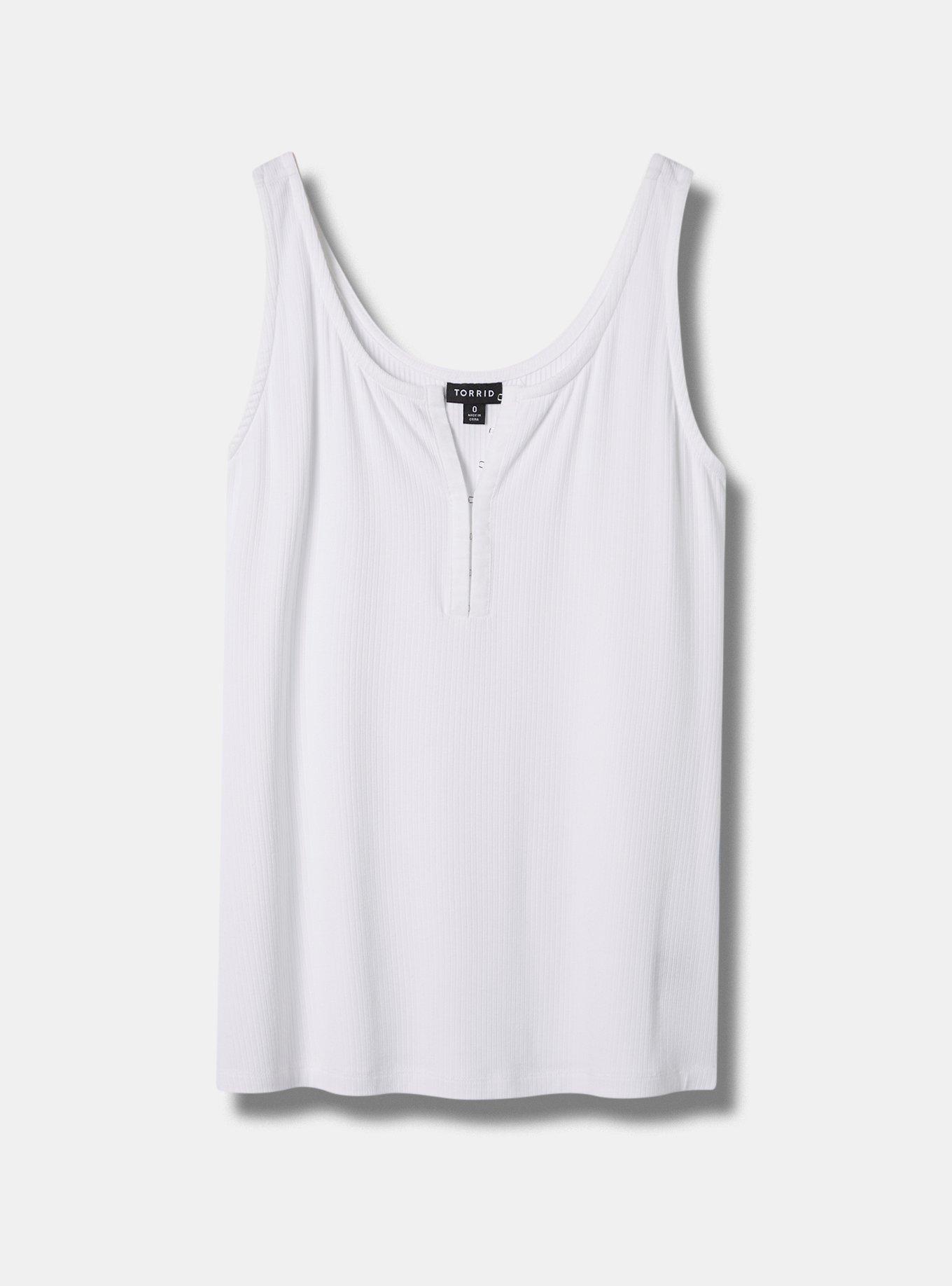 Everyday Rib Scoop Neck Hook And Eye Tank