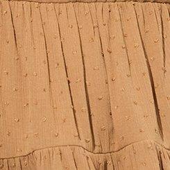 Swiss Dot Washable Gauze Tiered Pin Tuck Tank, TOBACCO BROWN, swatch