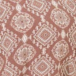 Washable Gauze Smocked Yoke Top, WASHED GEOS ROSE TAUPE, swatch