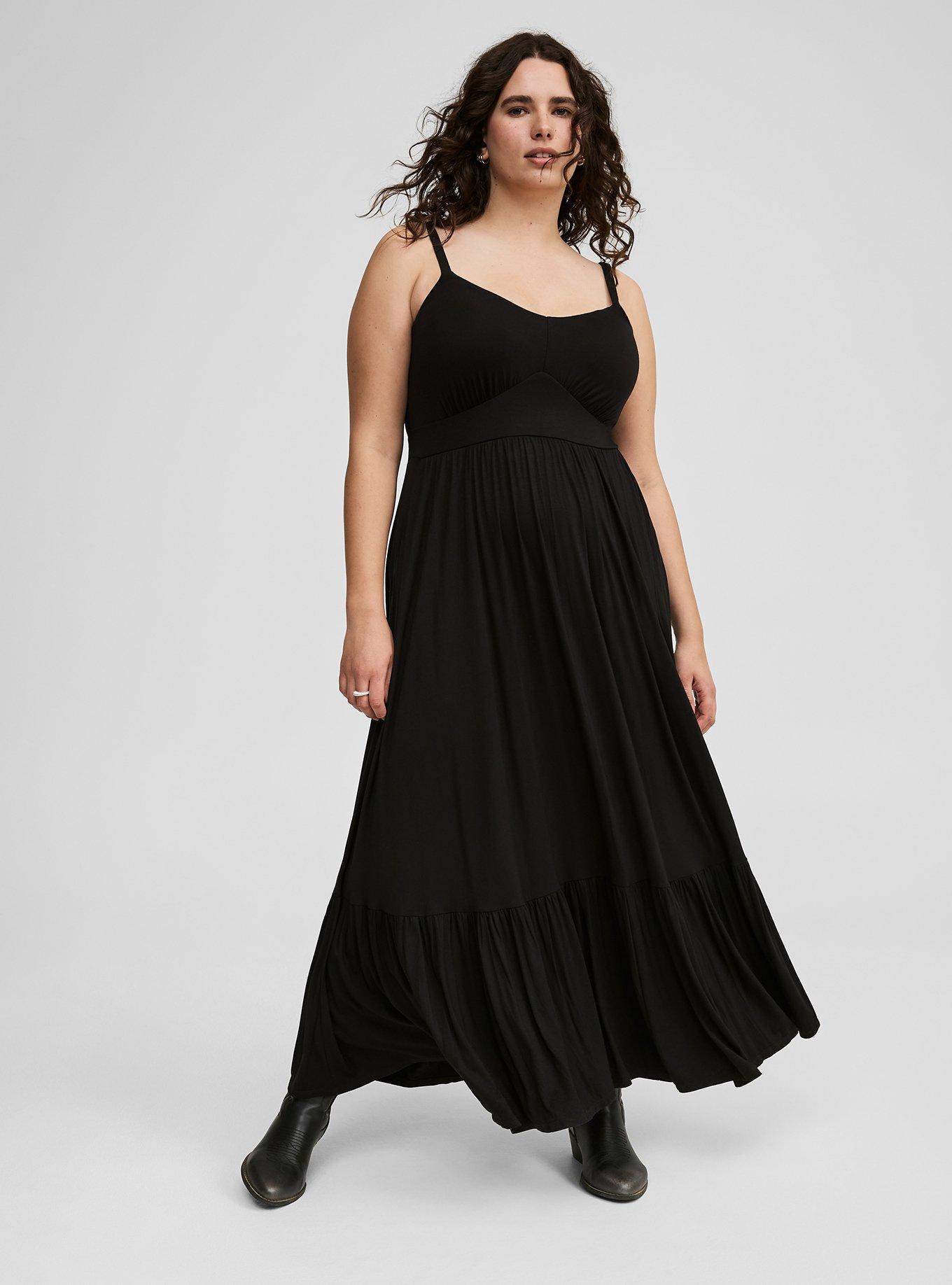 Maxi Super Soft Tiered Dress  Plus size maxi dresses, Maxi dress