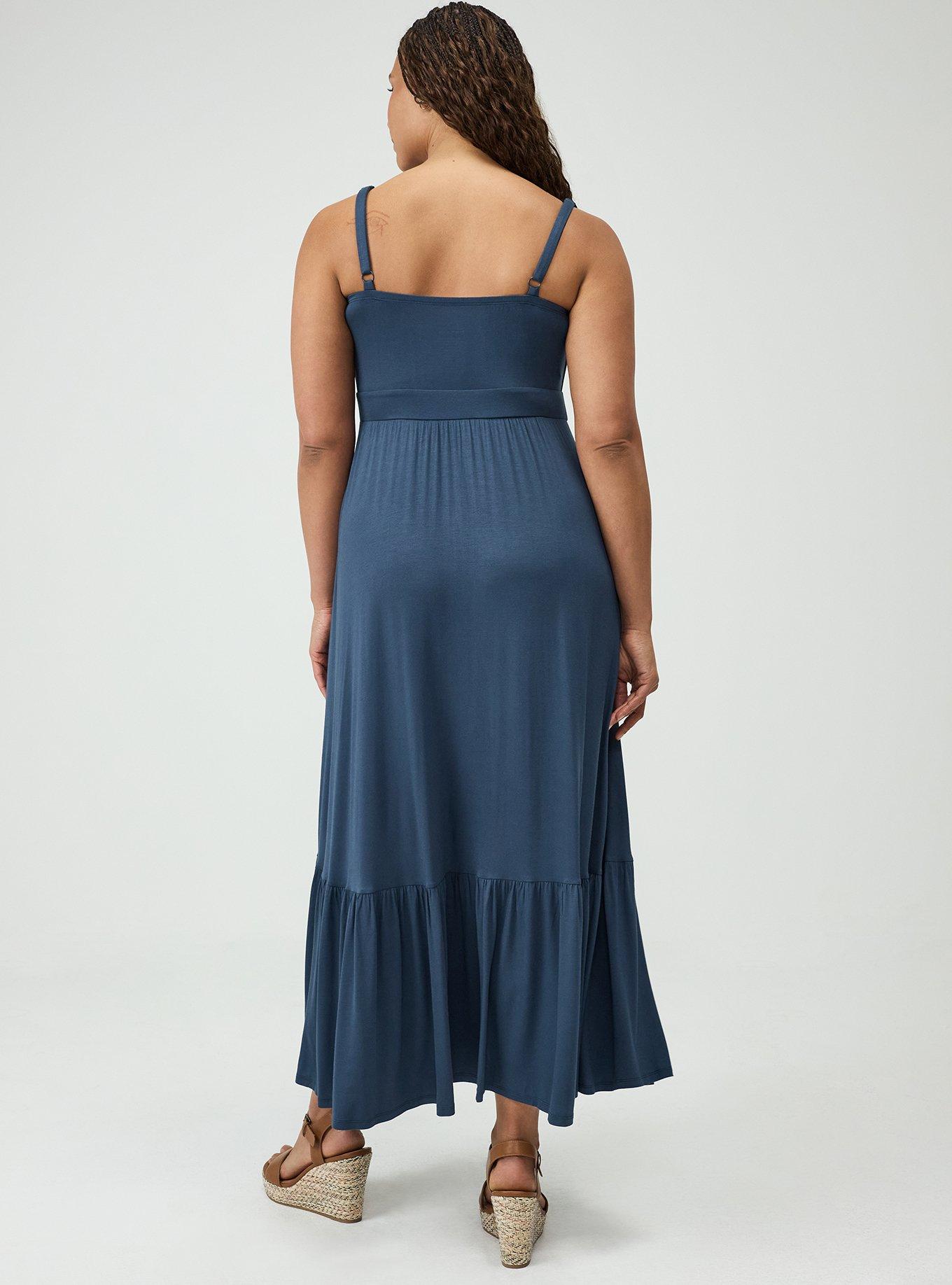 Tiered Maxi Dress, MIDNIGHT NAVY, alternate
