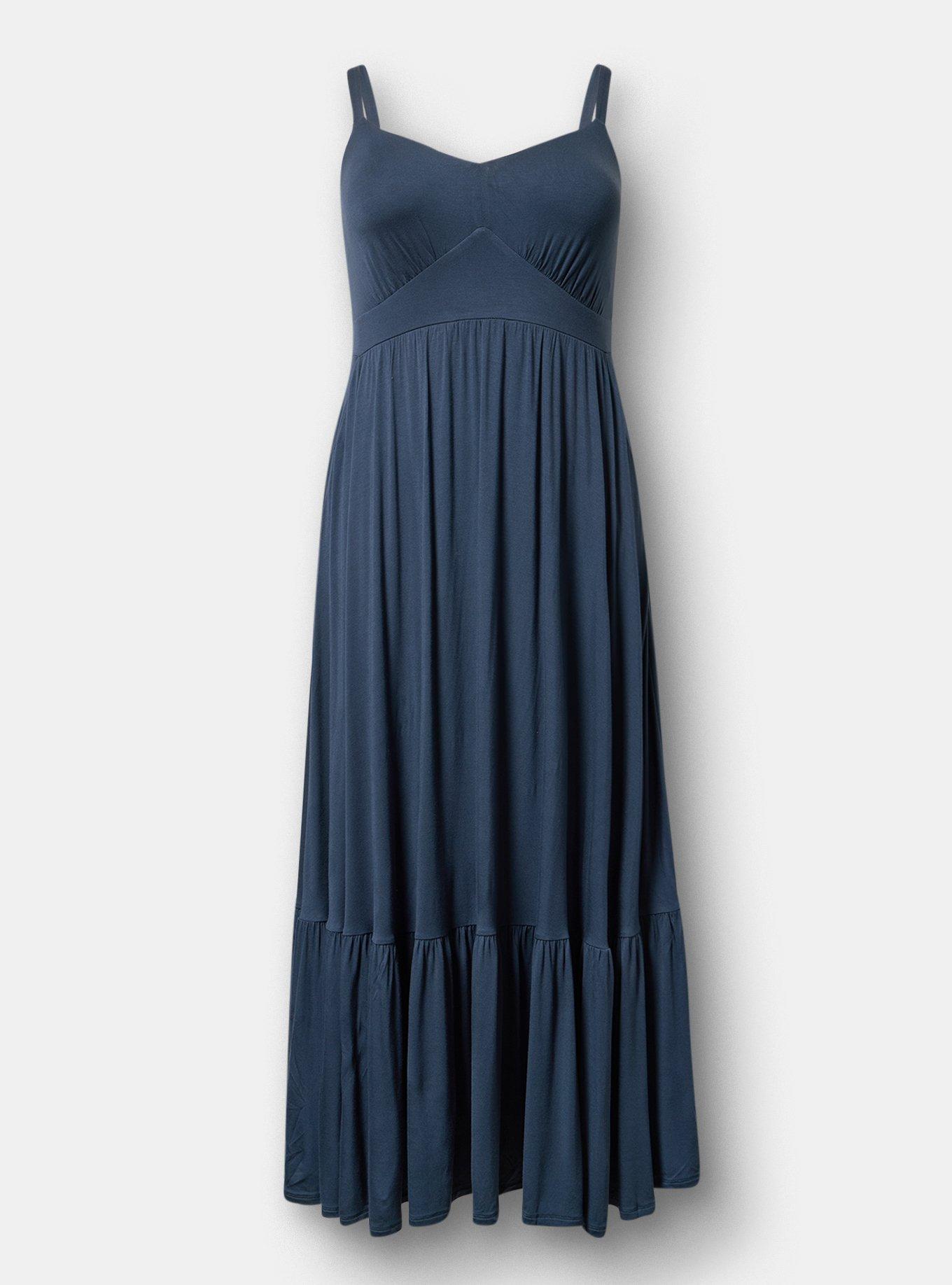 Tiered Maxi Dress, MIDNIGHT NAVY, hi-res