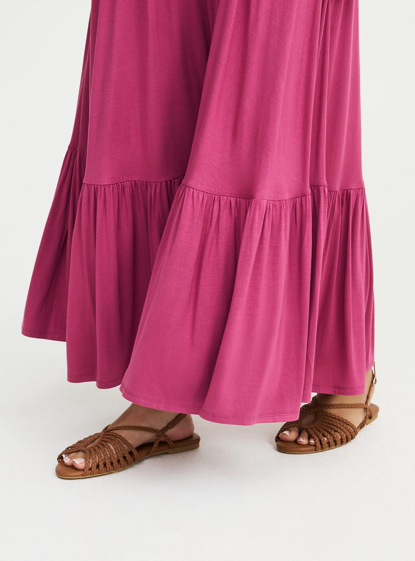 Tiered Maxi Dress, PLUM CASPIA, alternate