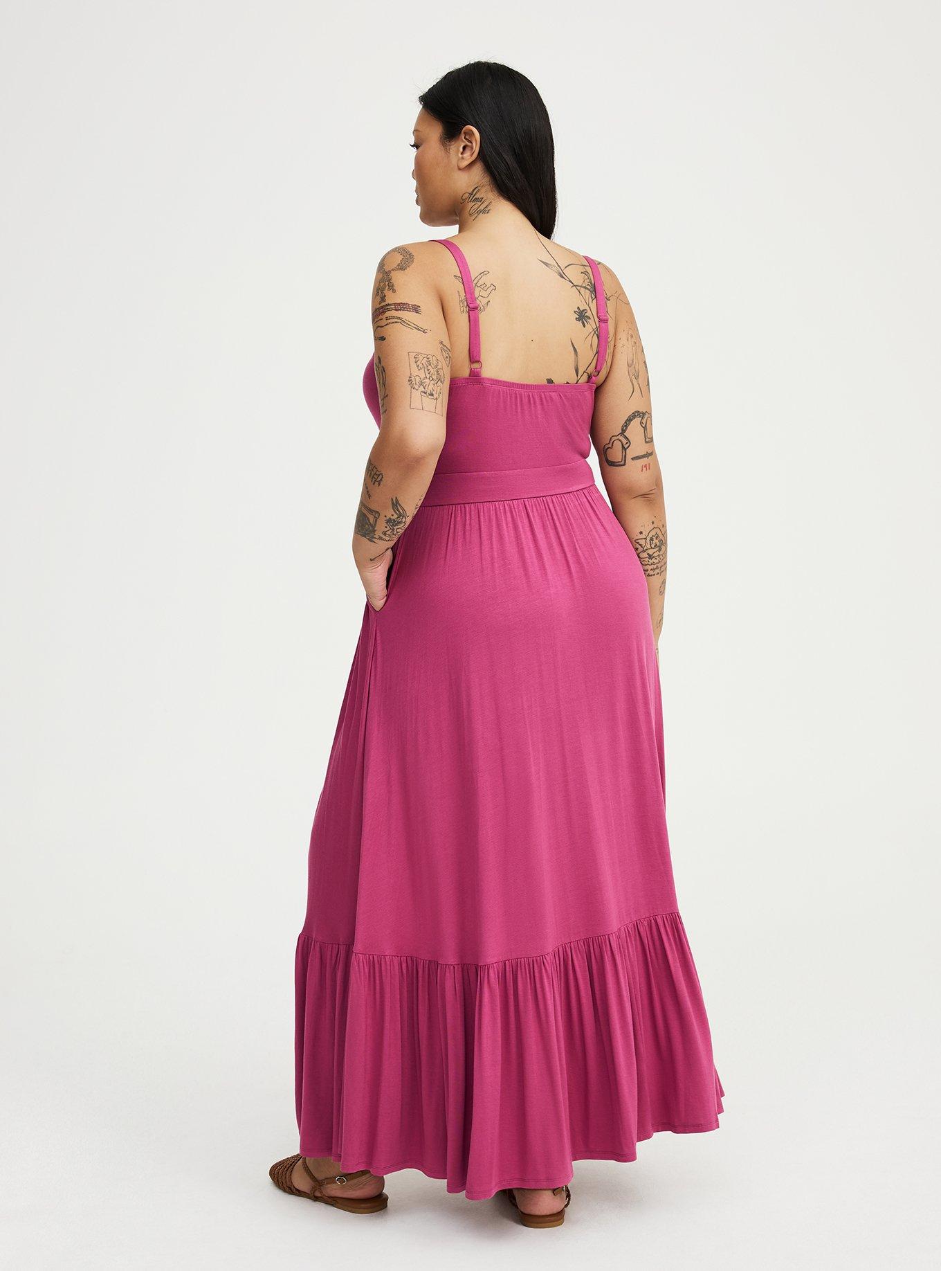Tiered Maxi Dress, PLUM CASPIA, alternate