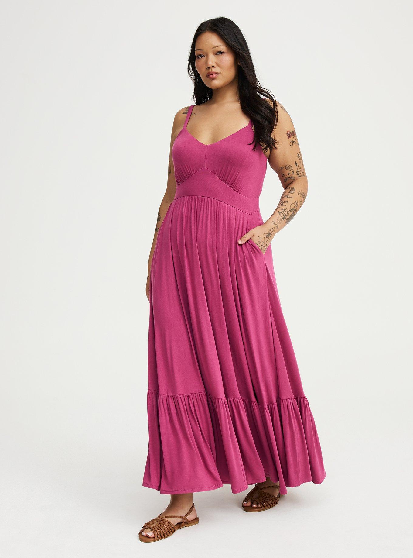Tiered Maxi Dress, PLUM CASPIA, alternate