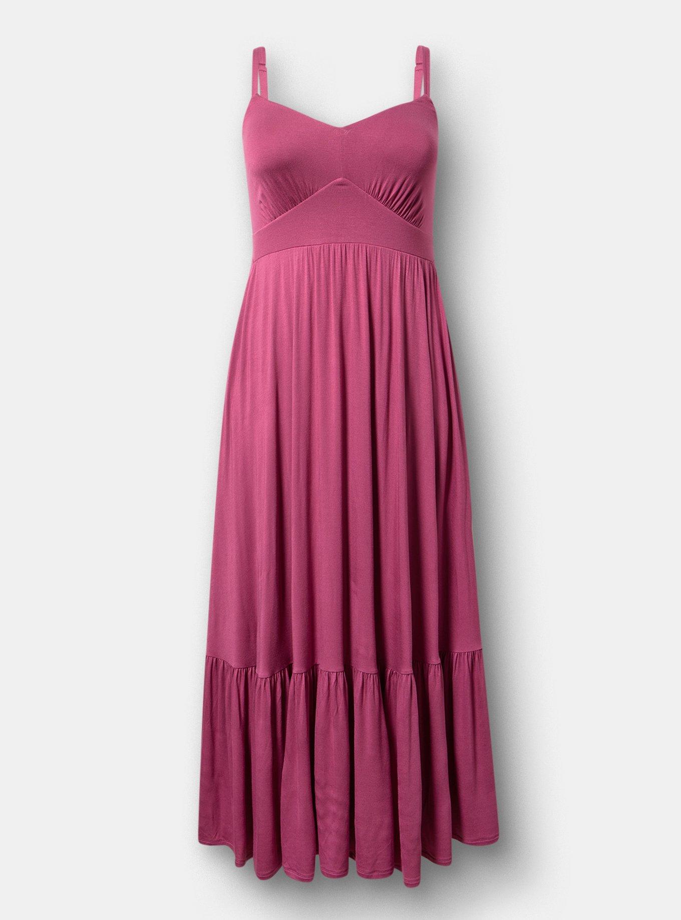 Tiered Maxi Dress, PLUM CASPIA, hi-res