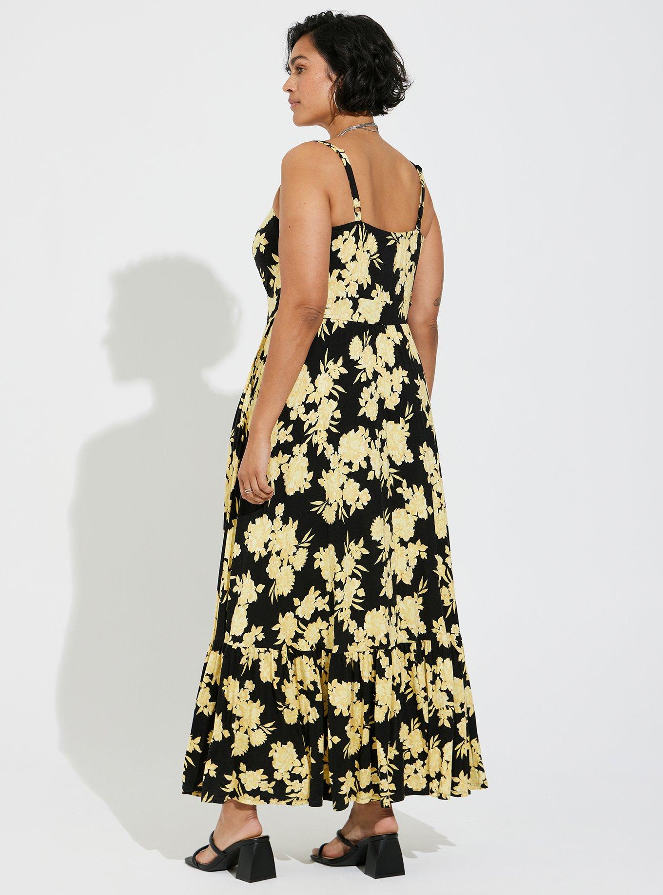 Torrid yellow maxi dress sales