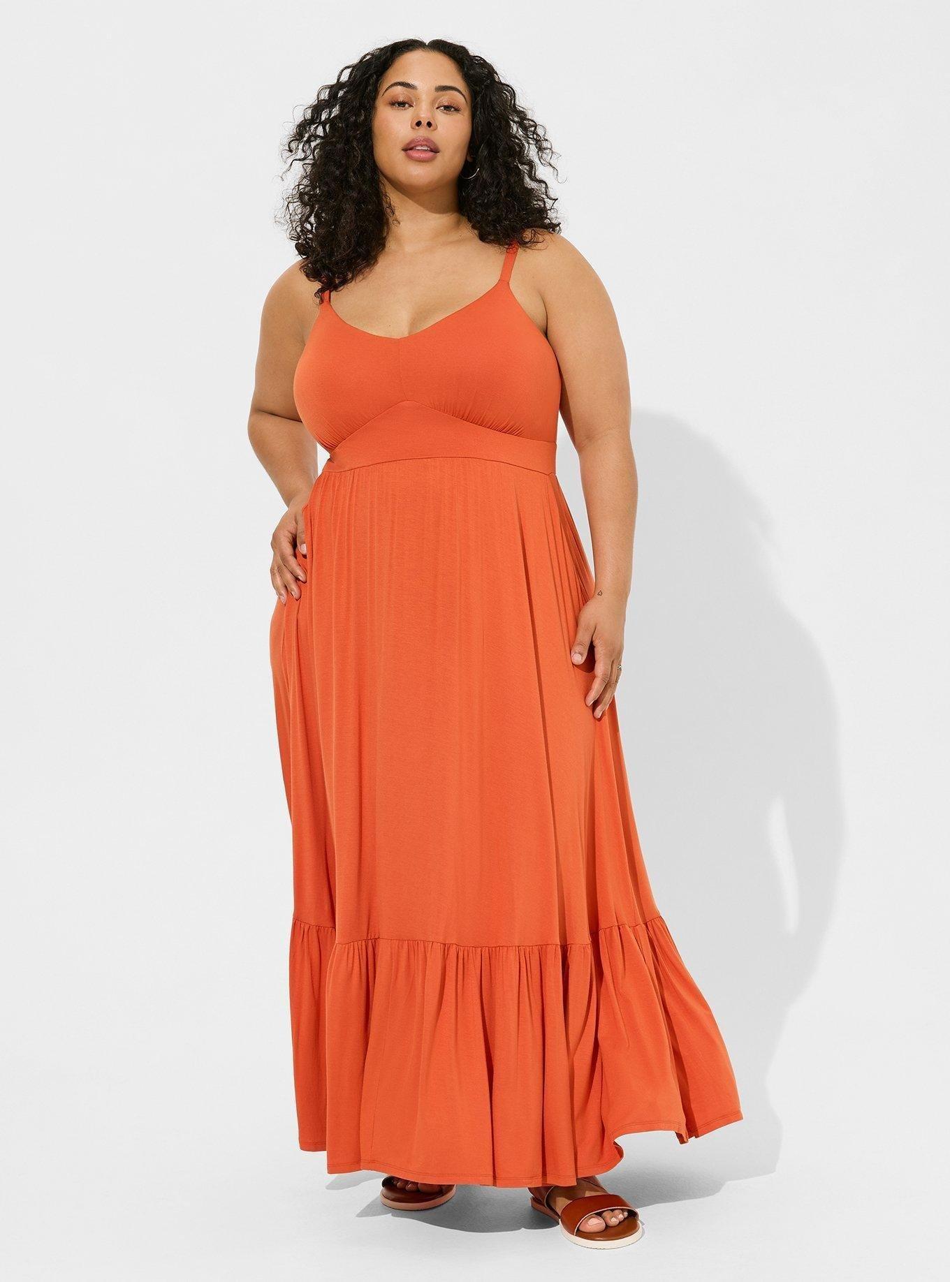 Torrid floral maxi dress terracotta hotsell orange sz. 00/10