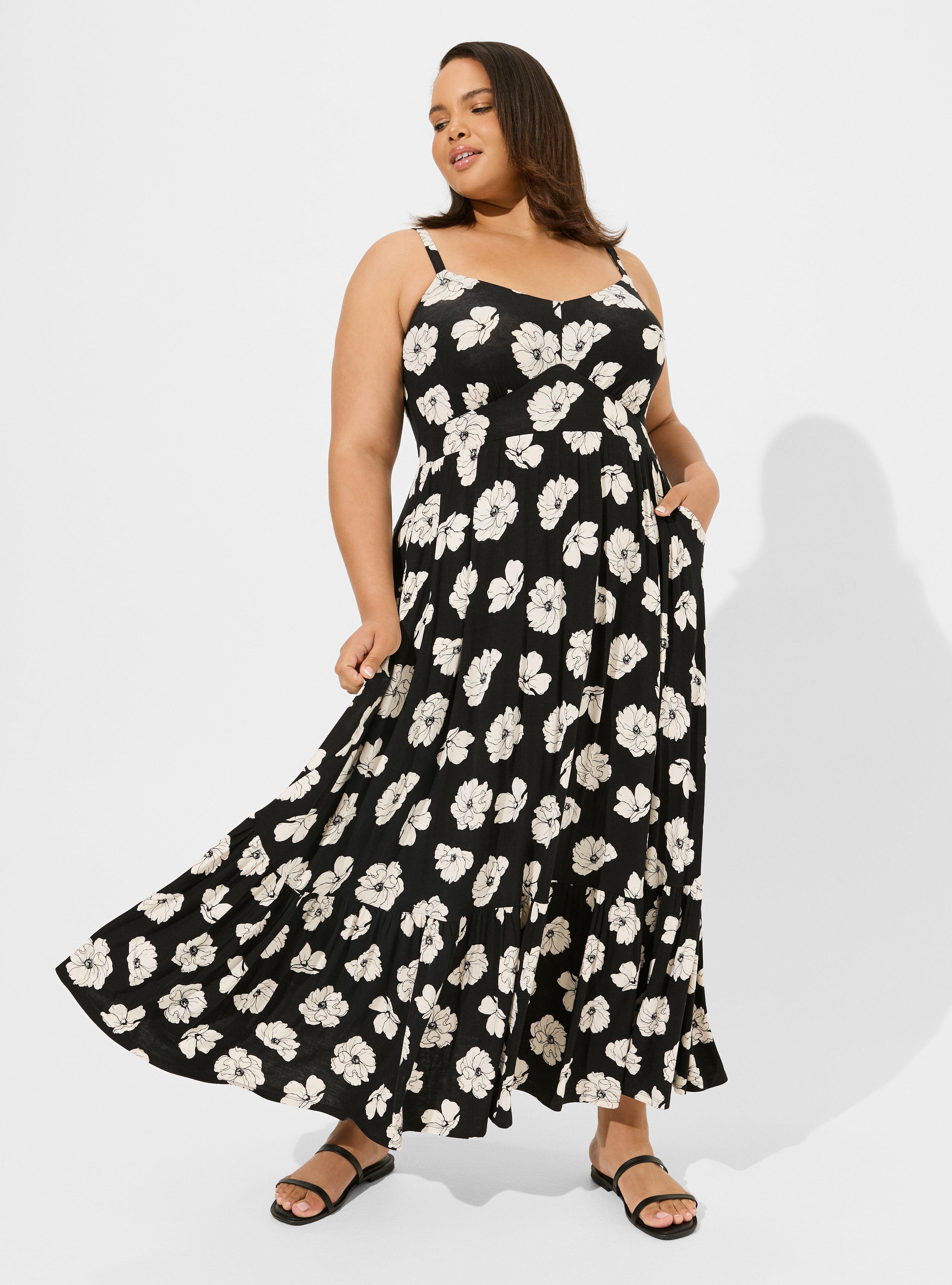 Plus Size Maxi Super Soft Tiered Dress Torrid