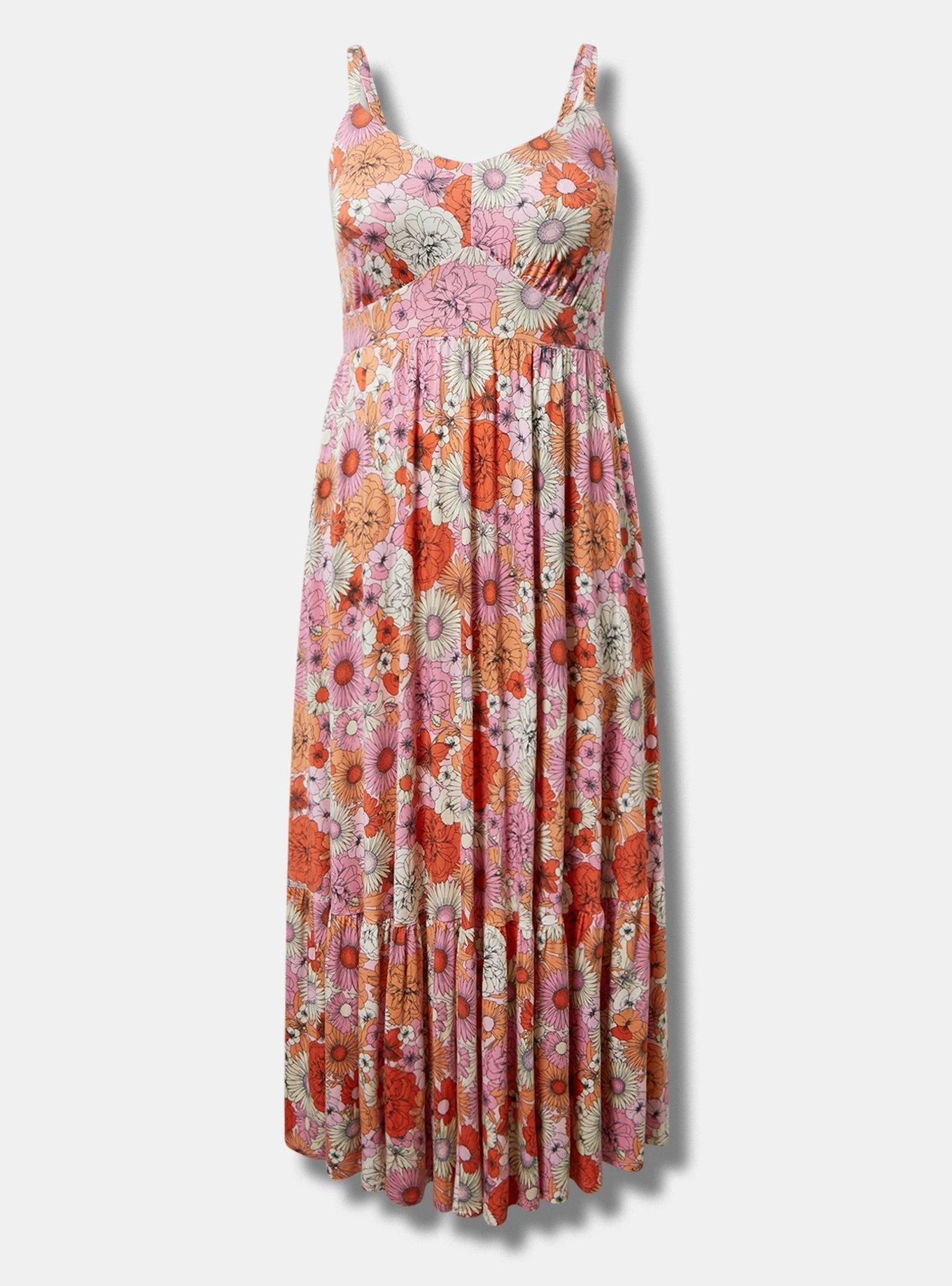 Cotton Slub Tiered Gown in Blossom Cotton Slub Tiered Gown in Blossom