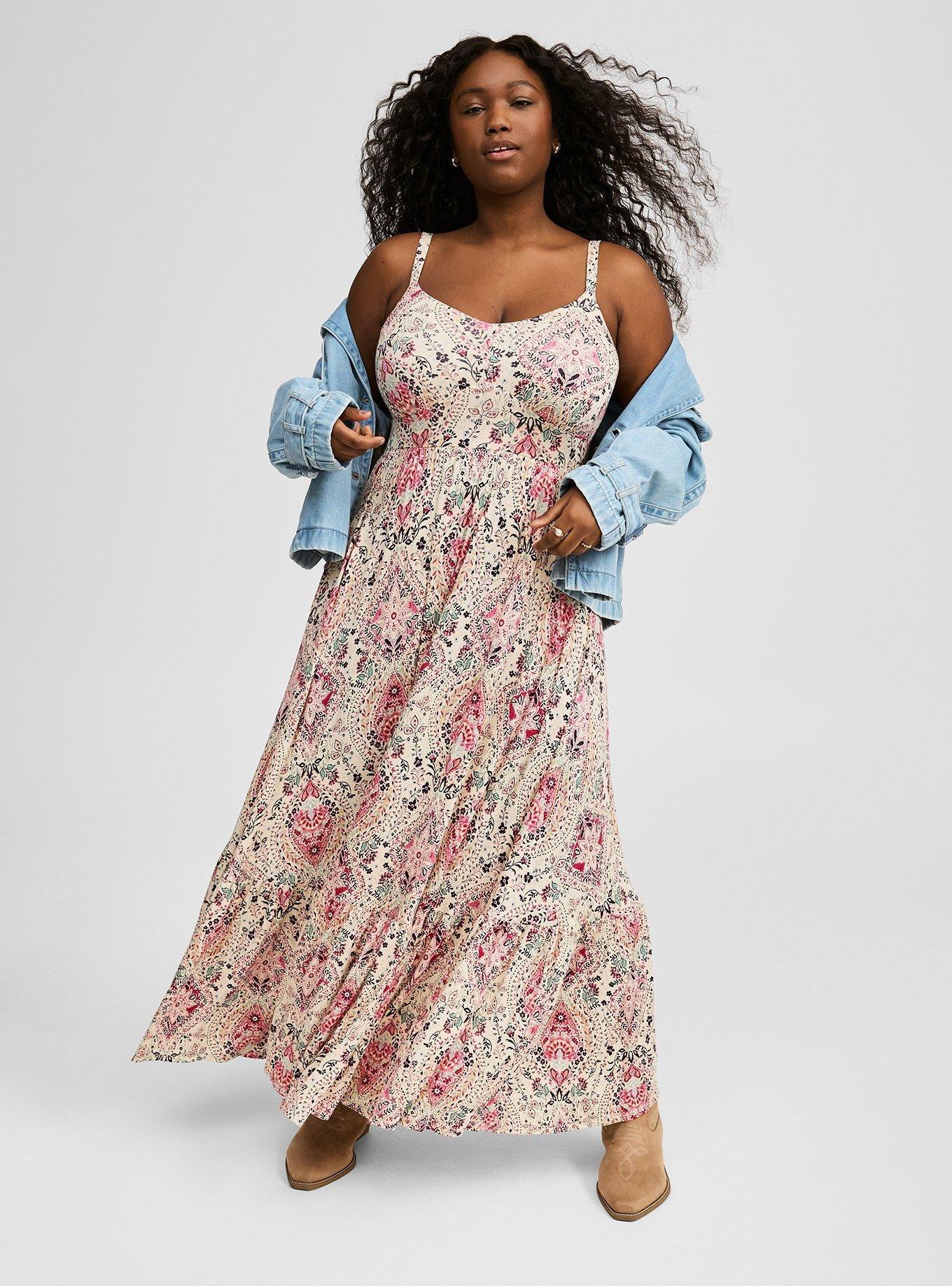 Plus Size - Tiered Maxi Dress - Torrid