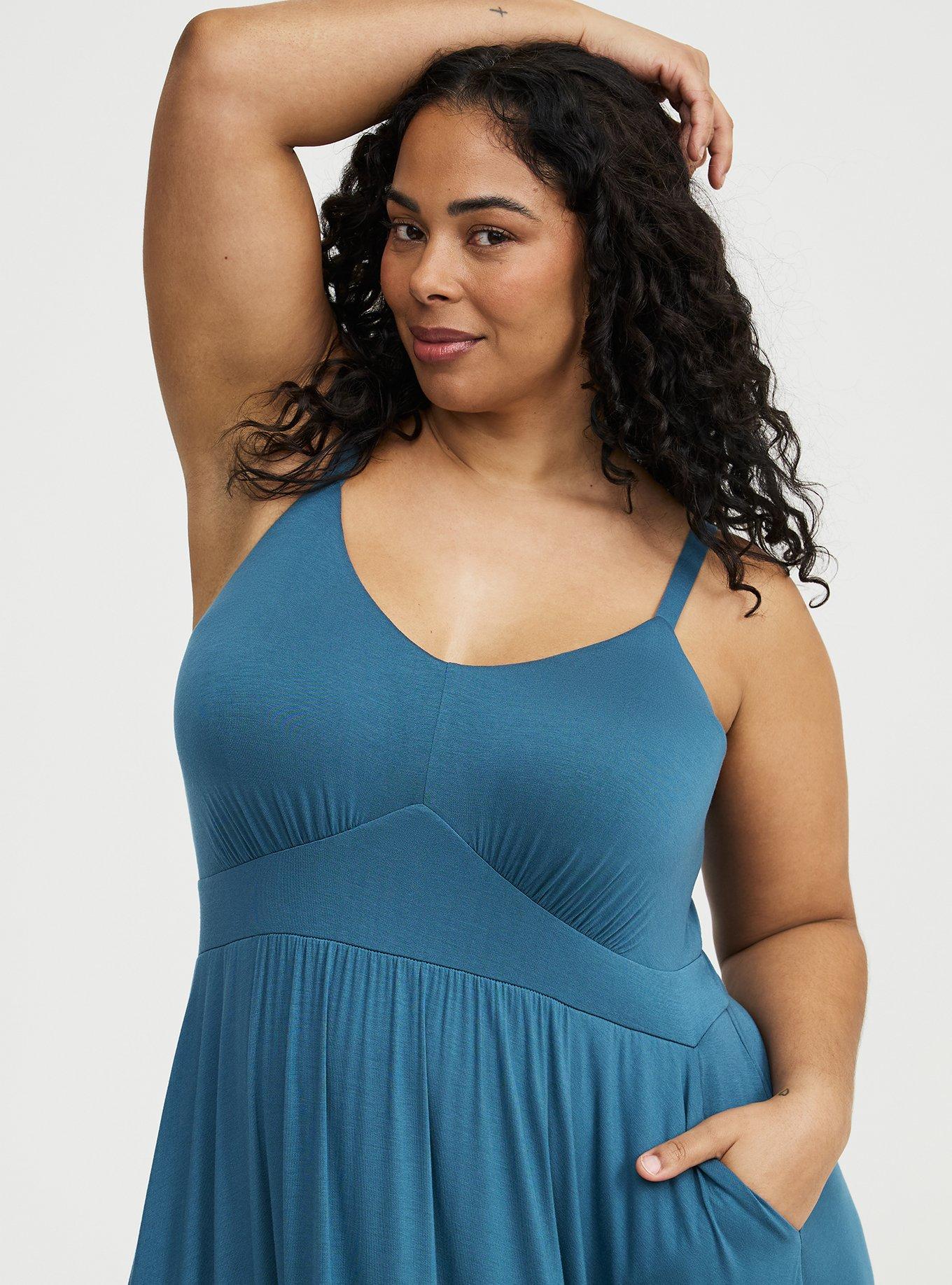 Tiered Maxi Dress, MALLARD BLUE, alternate