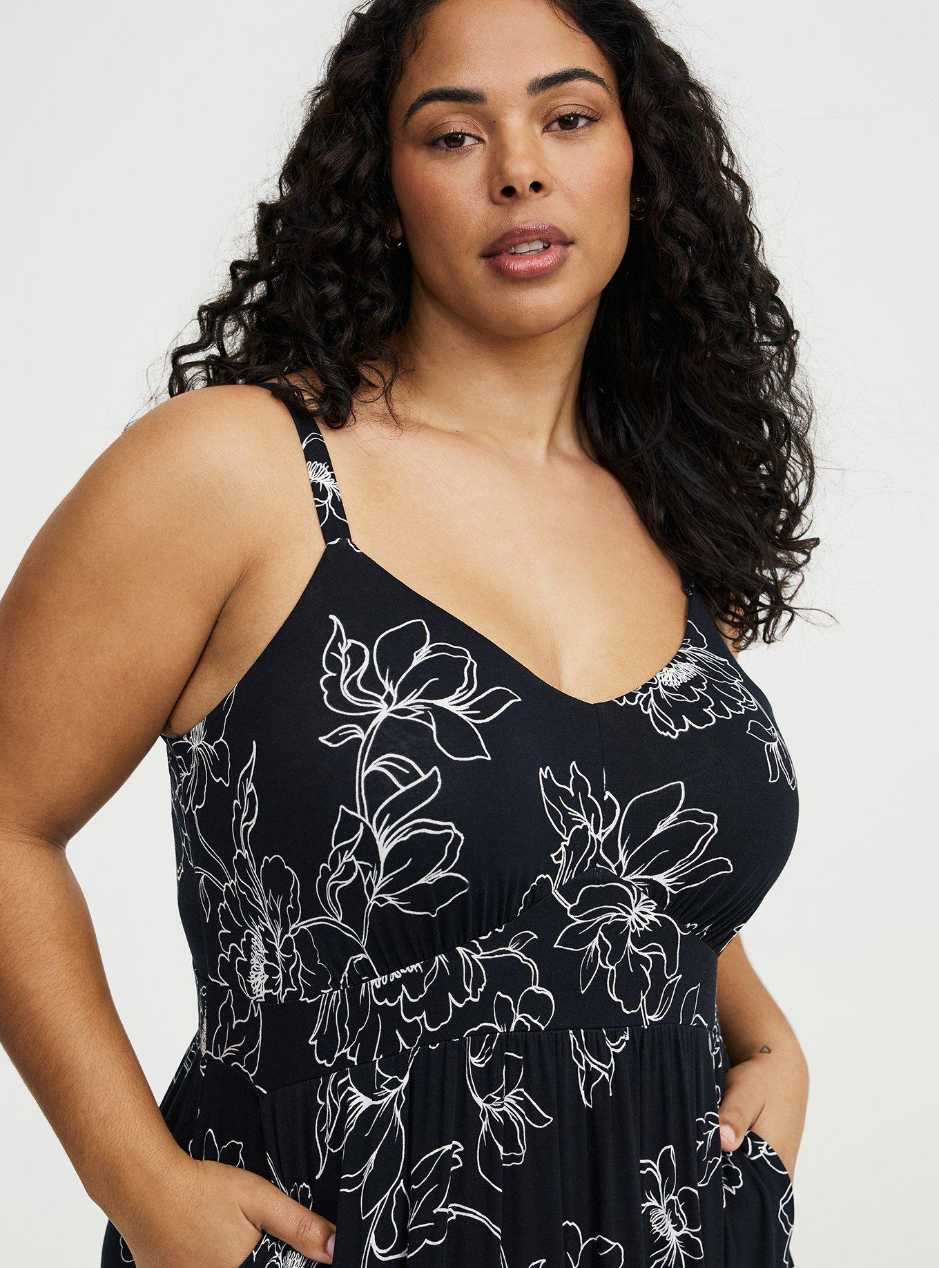 Tiered Maxi Dress, OPTIMISTIC FLORAL BLACK, alternate