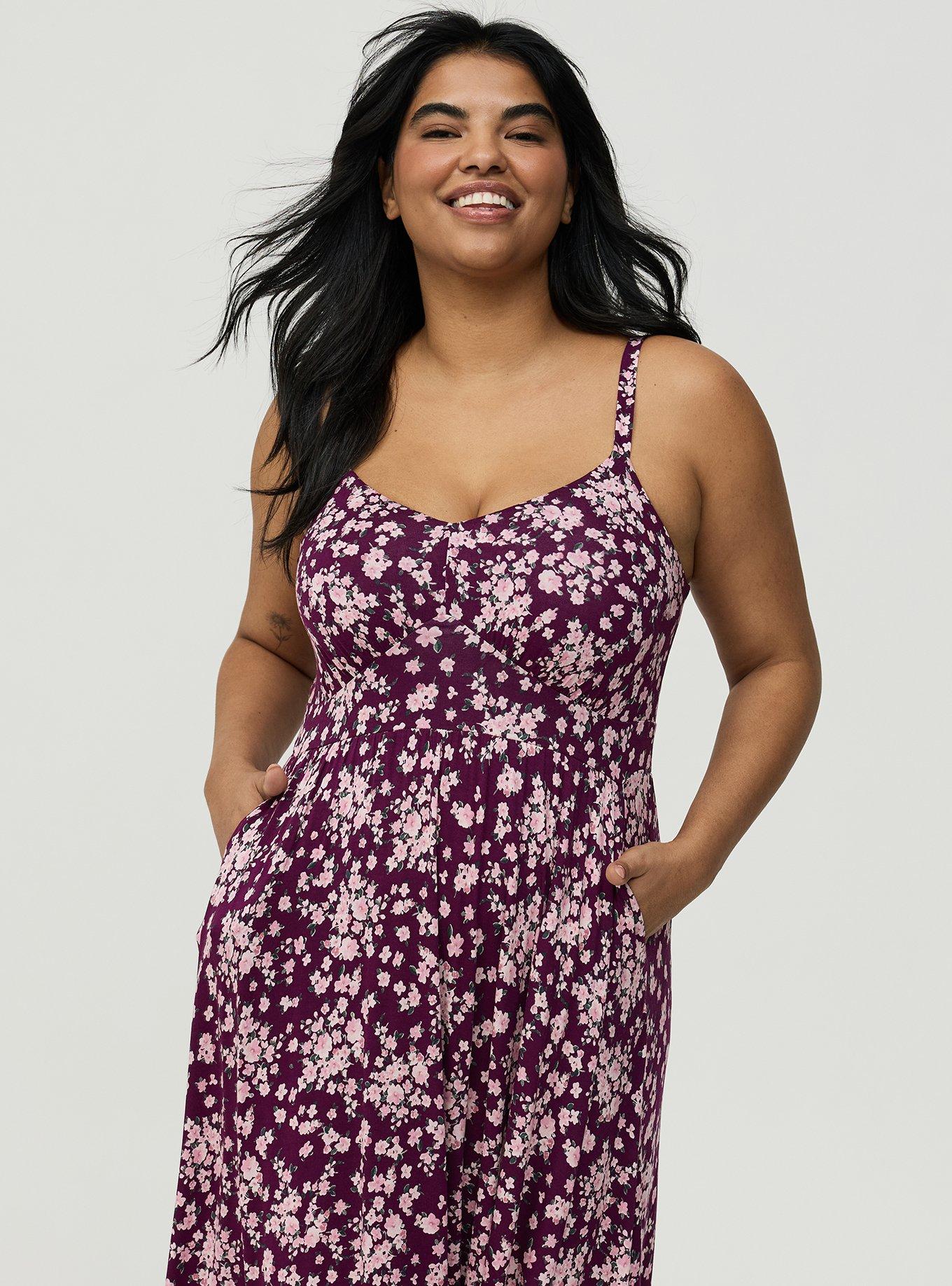 Tiered Maxi Dress, NORMANDY FLORAL PURPLE, alternate