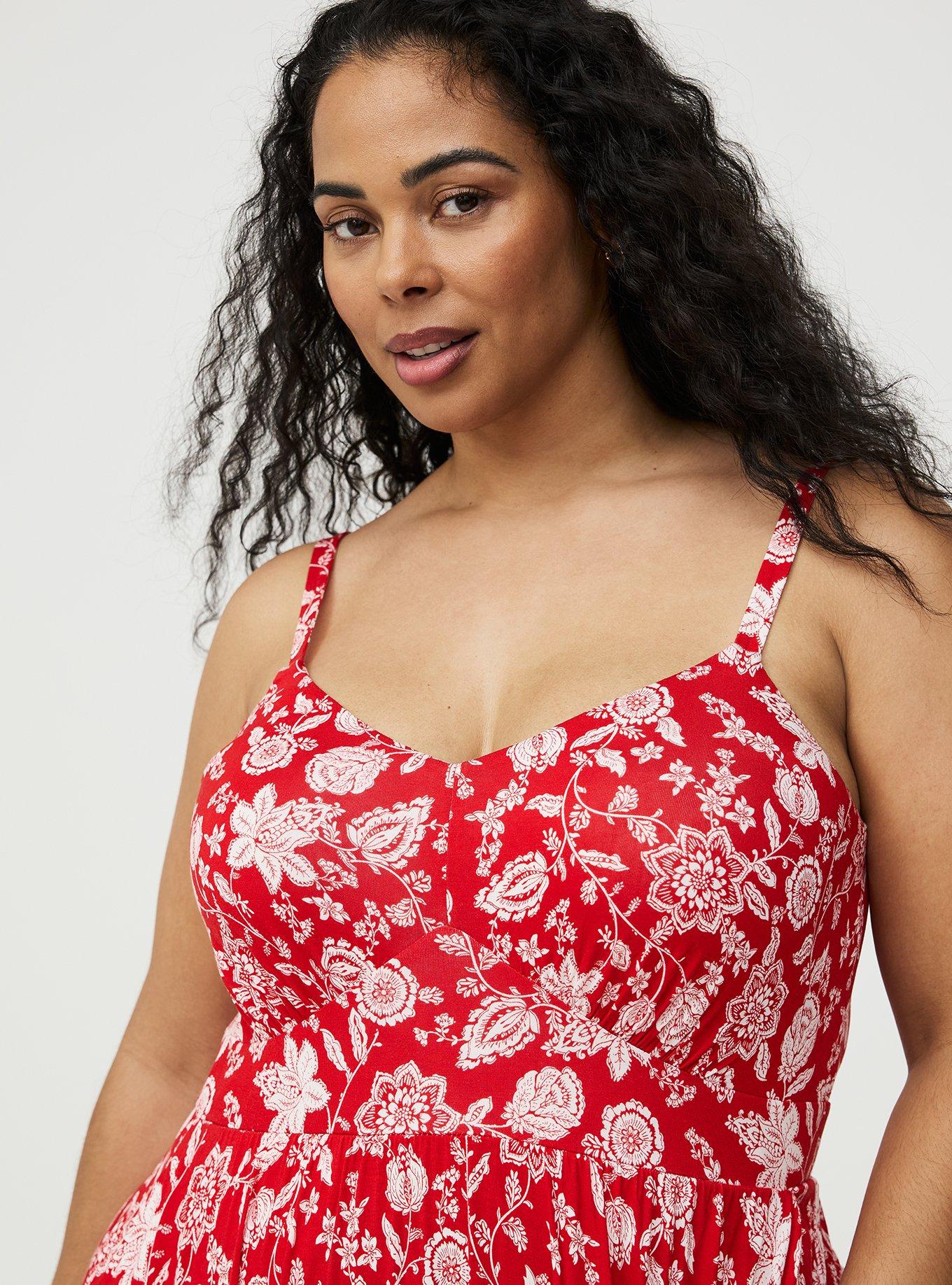 Tiered Maxi Dress, TRACY BANDANA RED, alternate