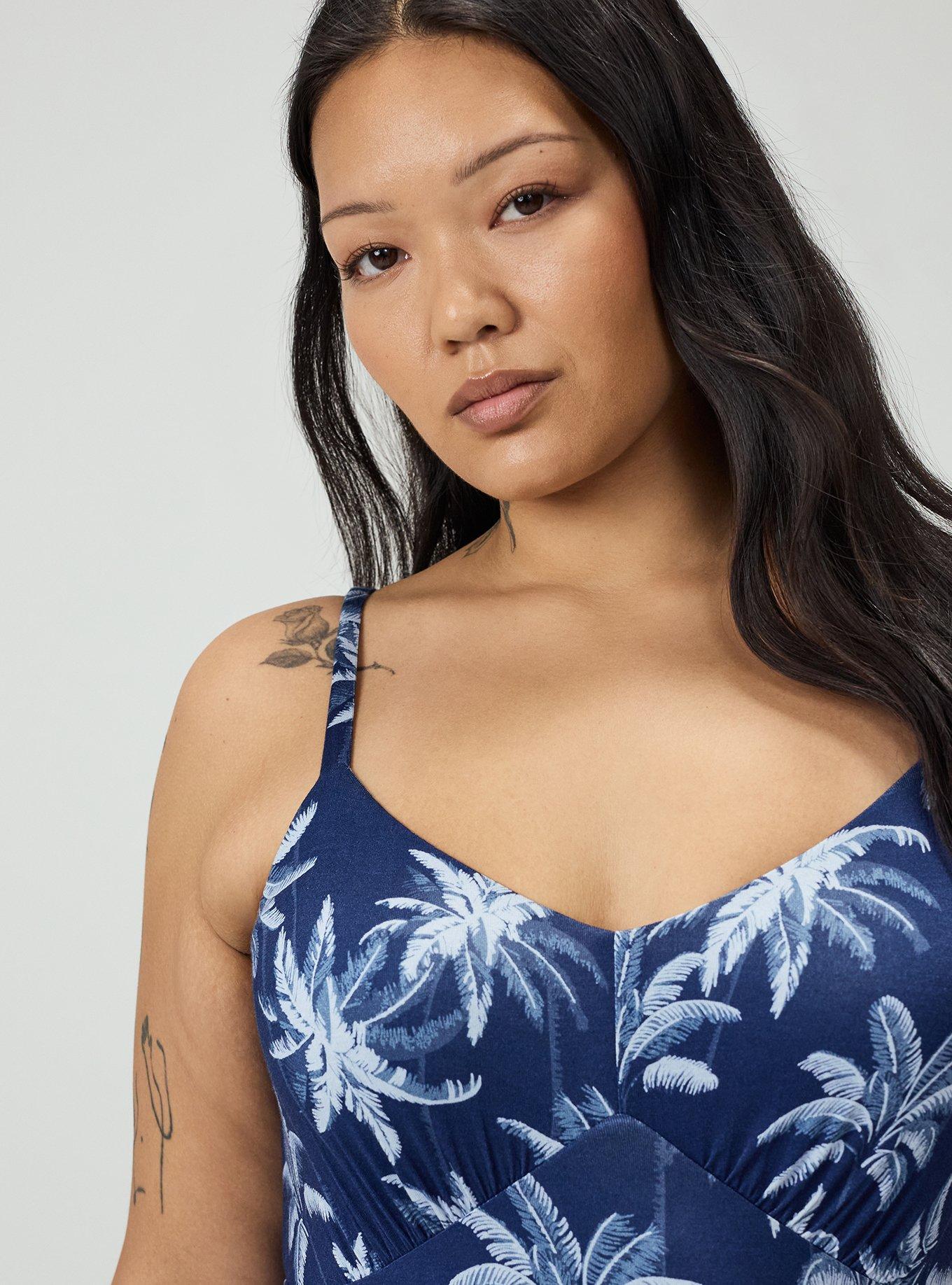 Tiered Maxi Dress, TROPICAL SHADOWS BLUE, alternate