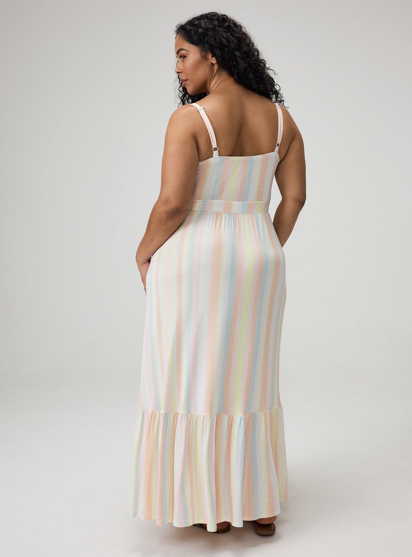 Tiered Maxi Dress, POLLY STRIPE MULTI, alternate