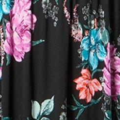 Tiered Maxi Dress, LORENA FLORAL BLACK, swatch