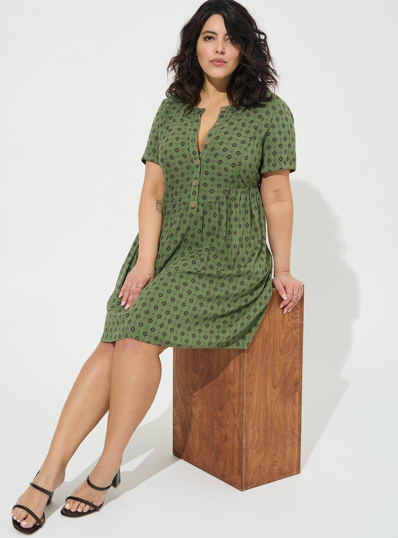 fit and flare rayon dress Grant in Rayon Challis main image 1