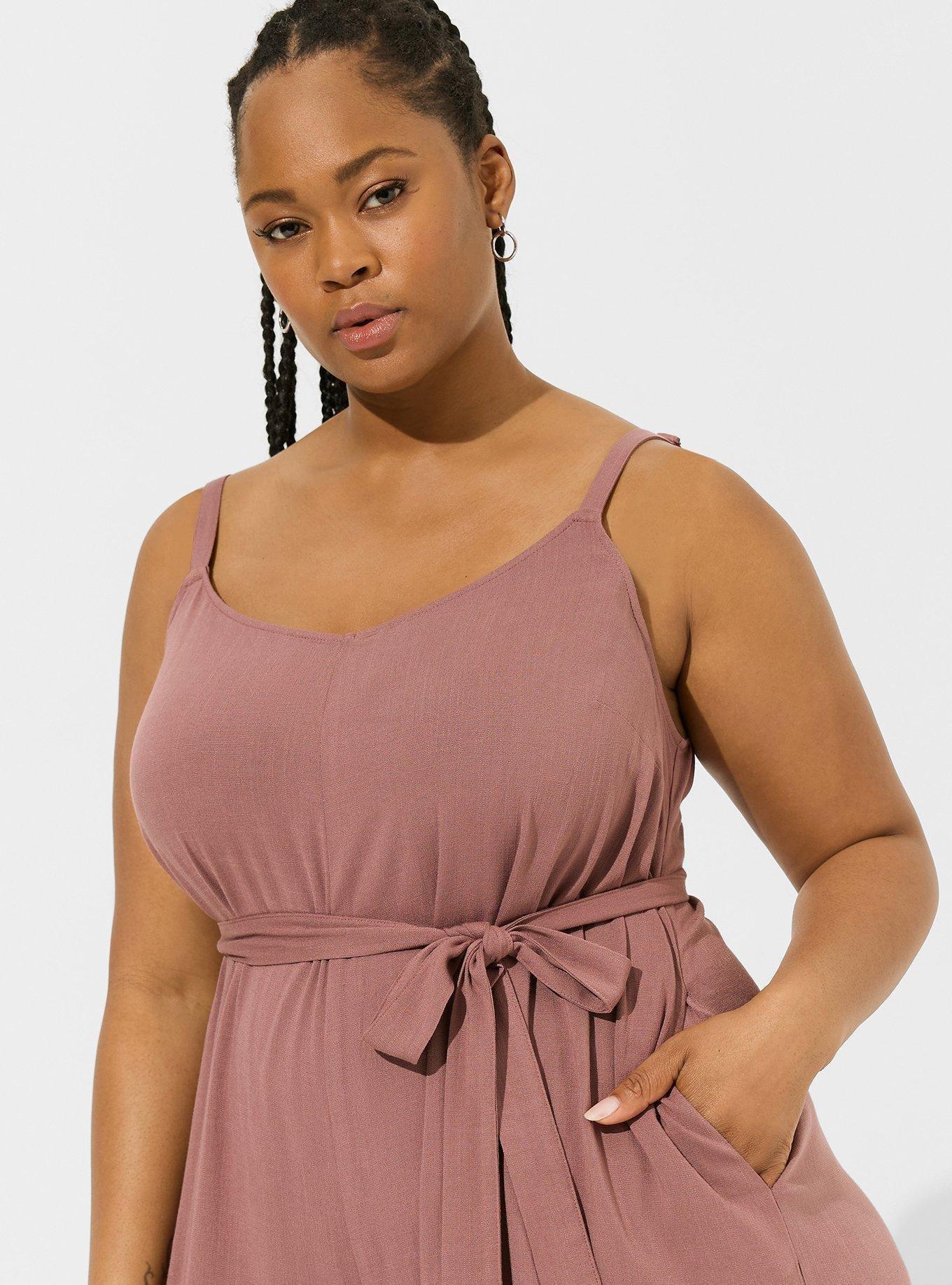 Purple culotte jumpsuit deals