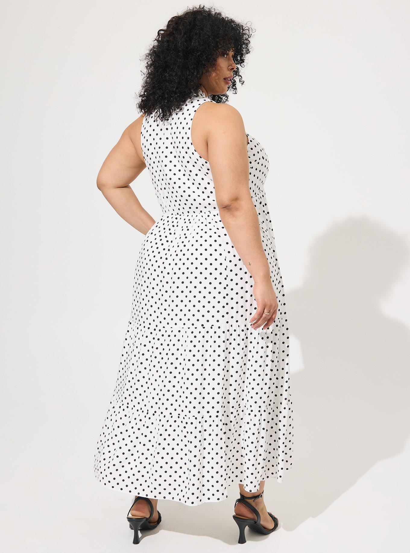 Torrid black and white polka cheap dot dress