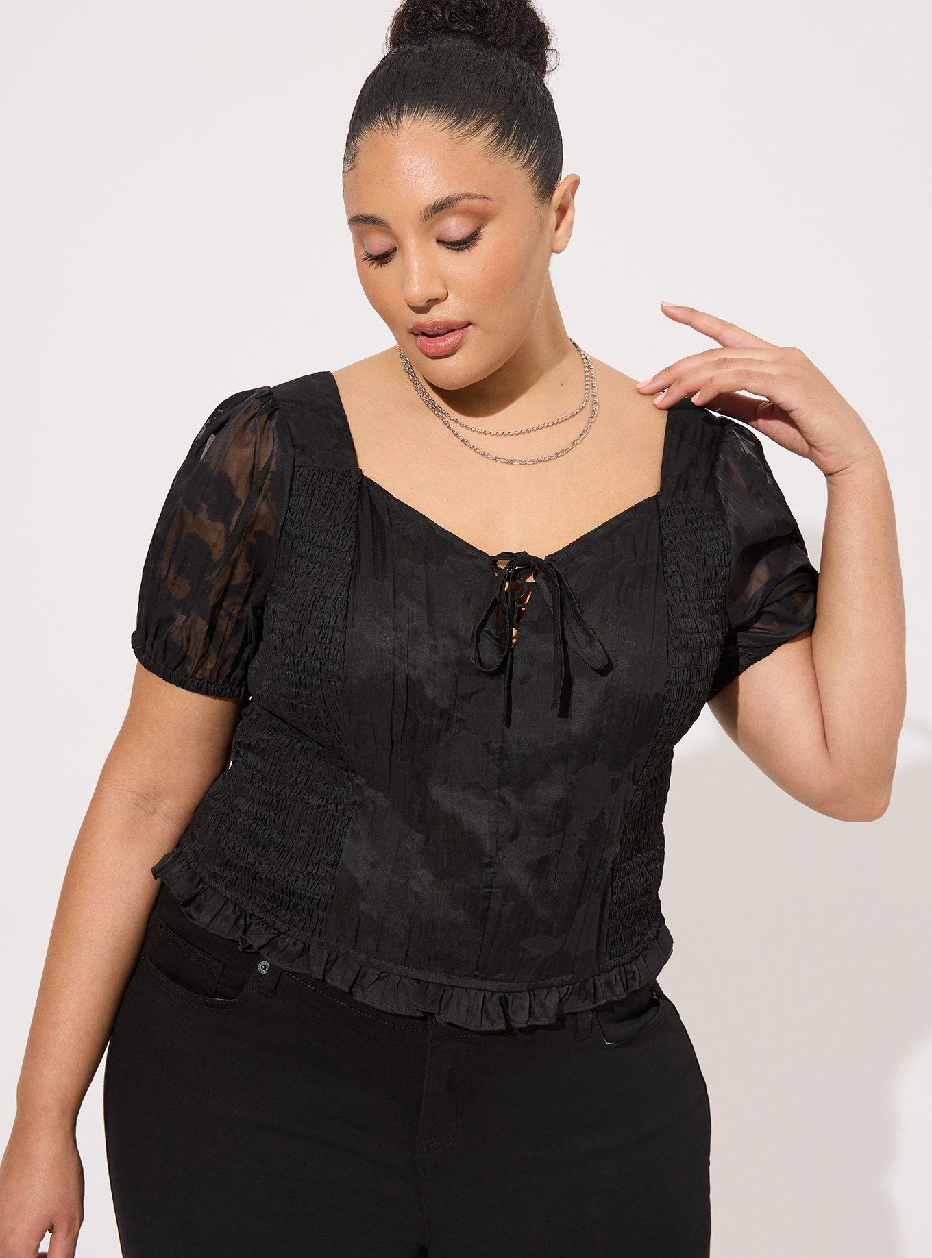 Plus Size - Lace Corset Crop Top - Torrid