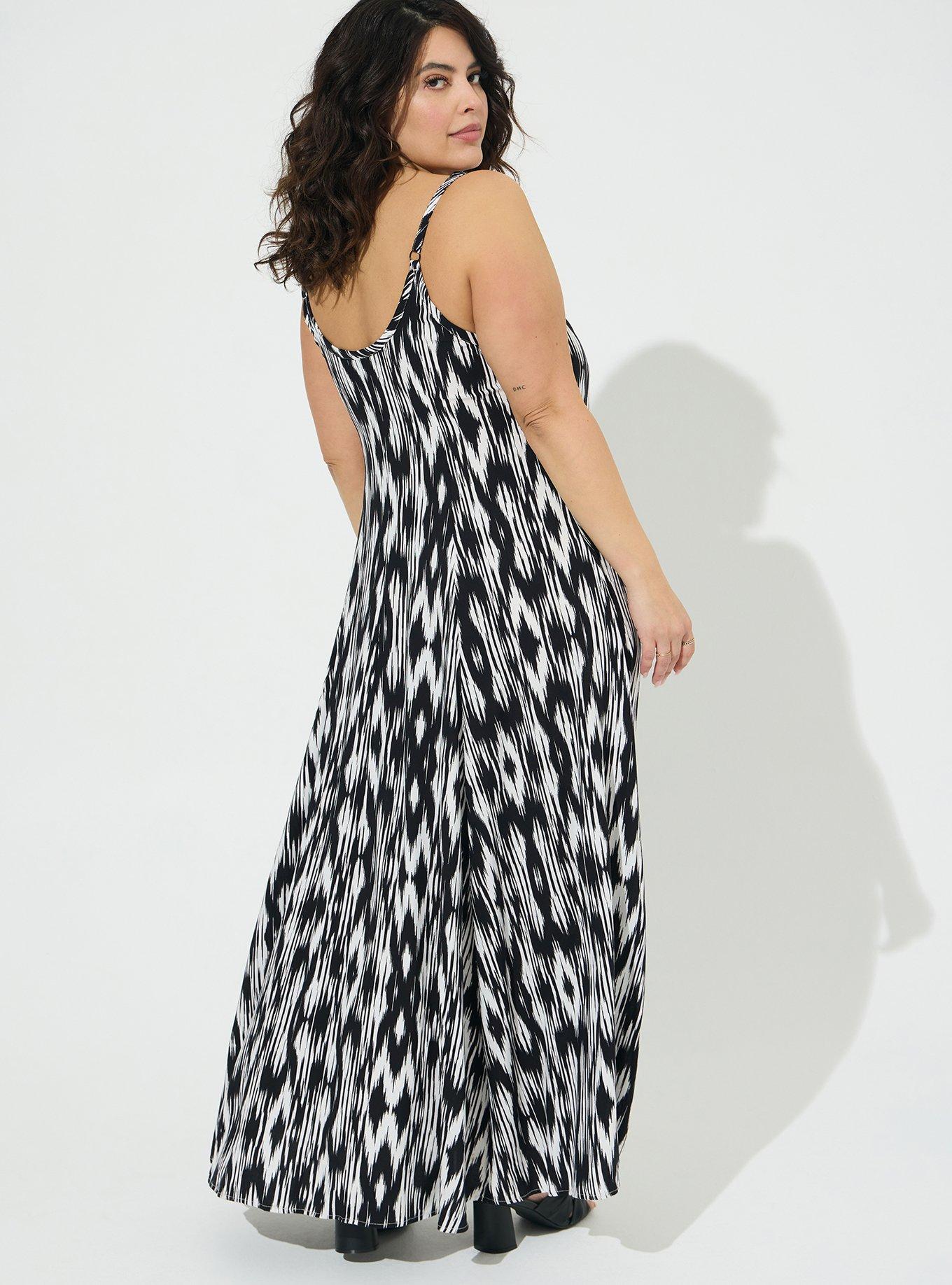 Plus Size - Maxi Challis Trapeze Dress - Torrid