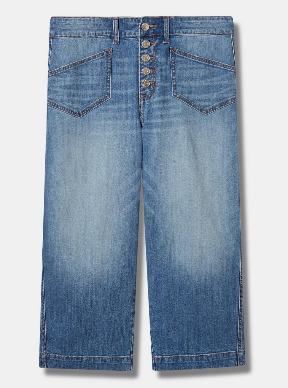 Crop Wide Leg Vintage Stretch Mid-Rise Jean, INTERLUDE, hi-res