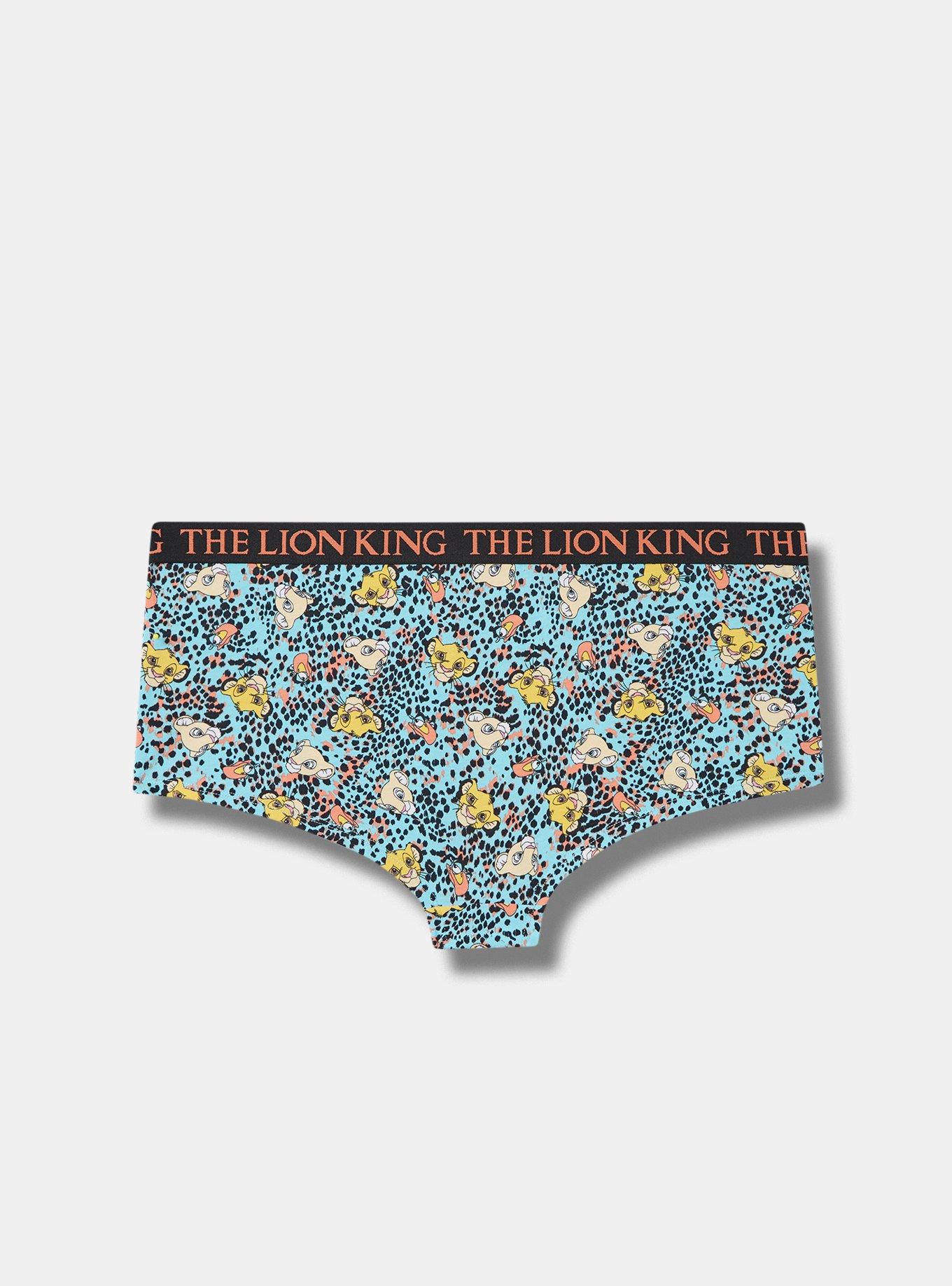 Plus Size Lion King Cotton Mid Rise Boyshort Panty Torrid