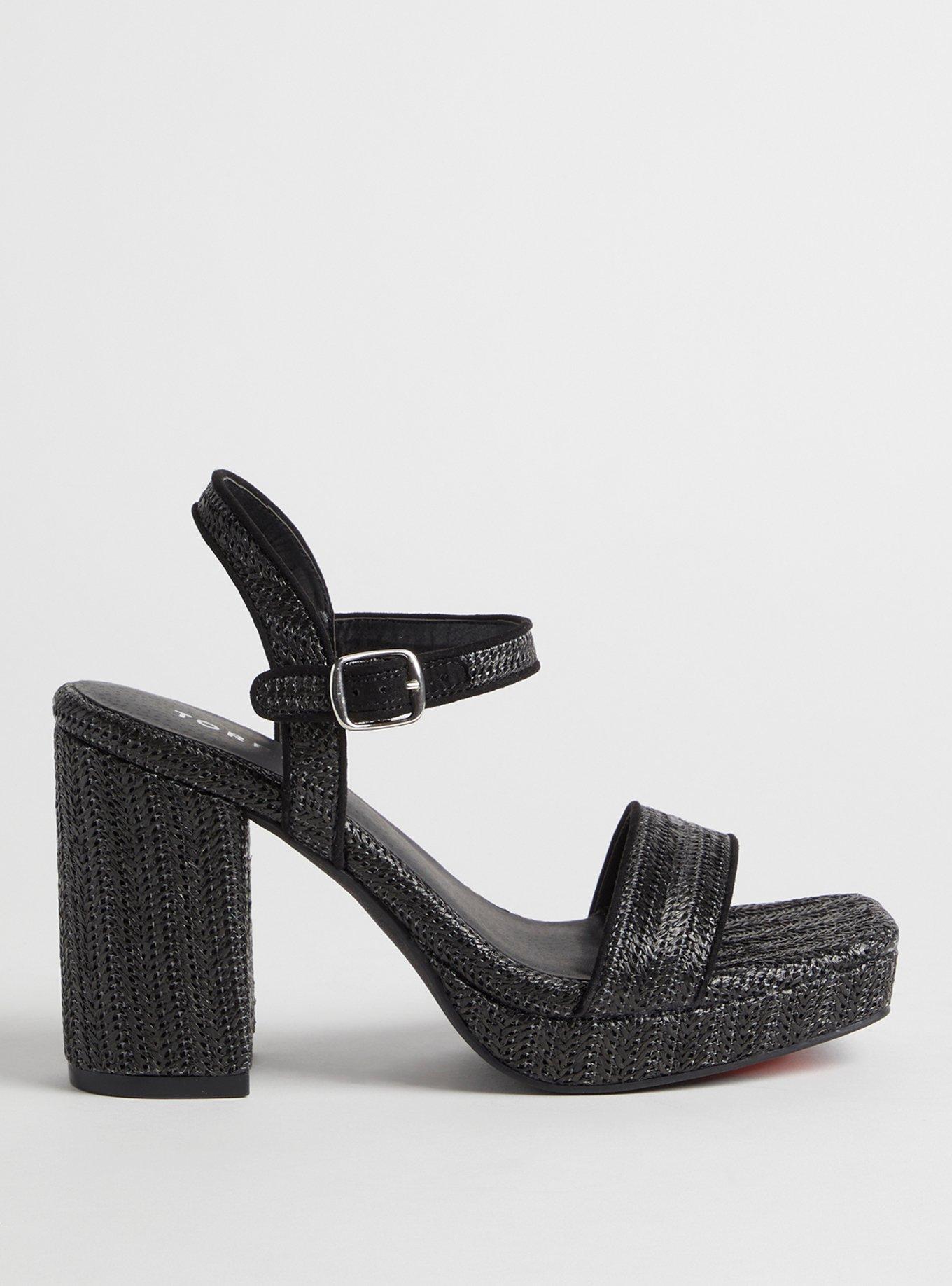 Raffia Platform Heel Sandal (WW