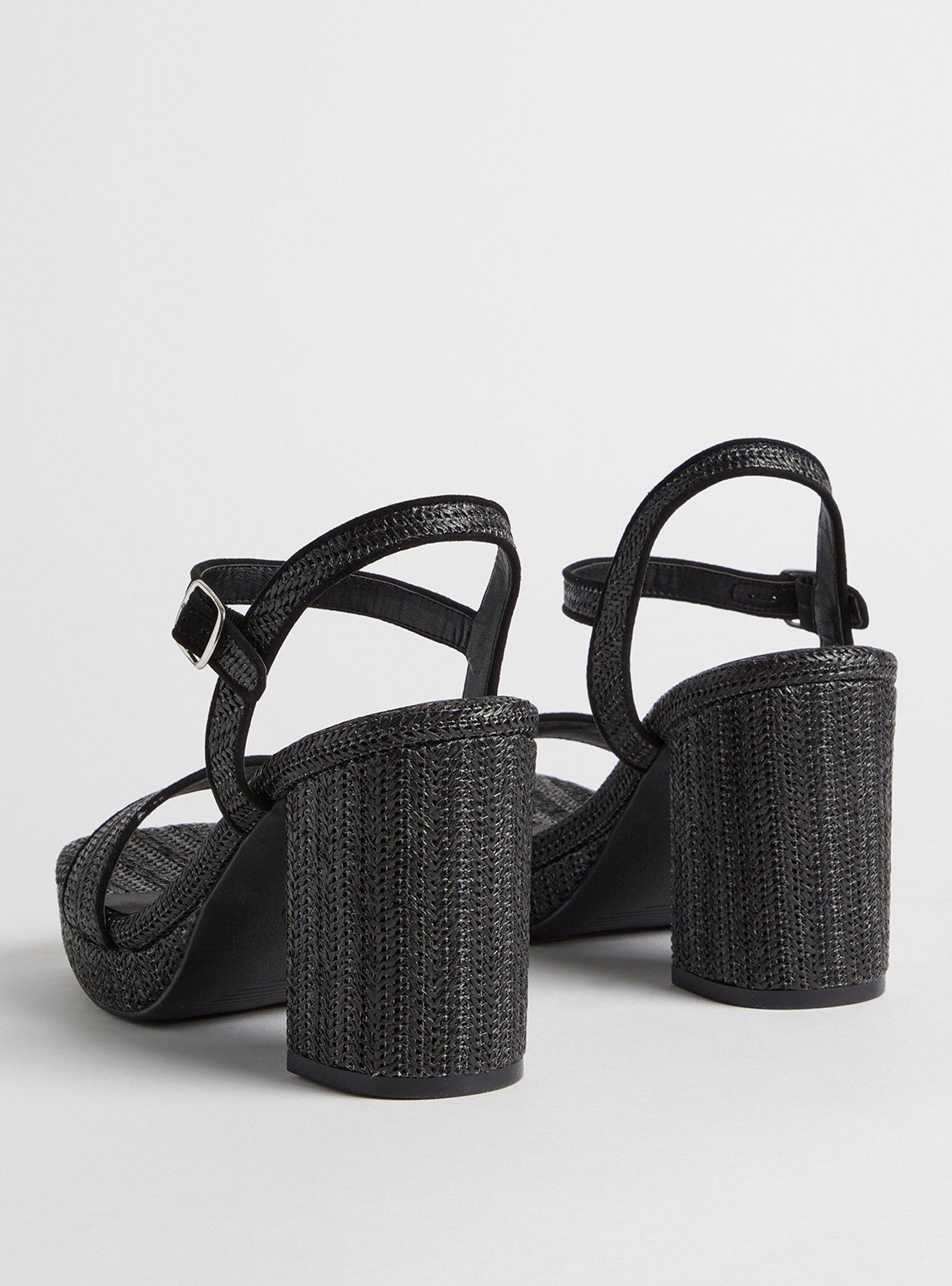 Raffia Platform Heel Sandal (WW