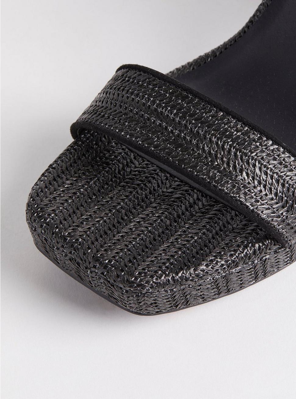 Raffia Platform Heel Sandal (WW), BLACK, alternate
