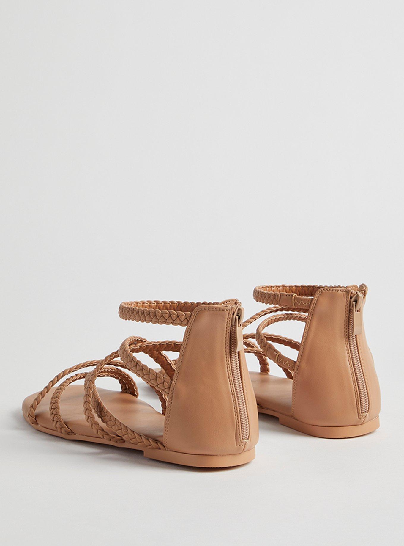 Braided cheap gladiator sandals