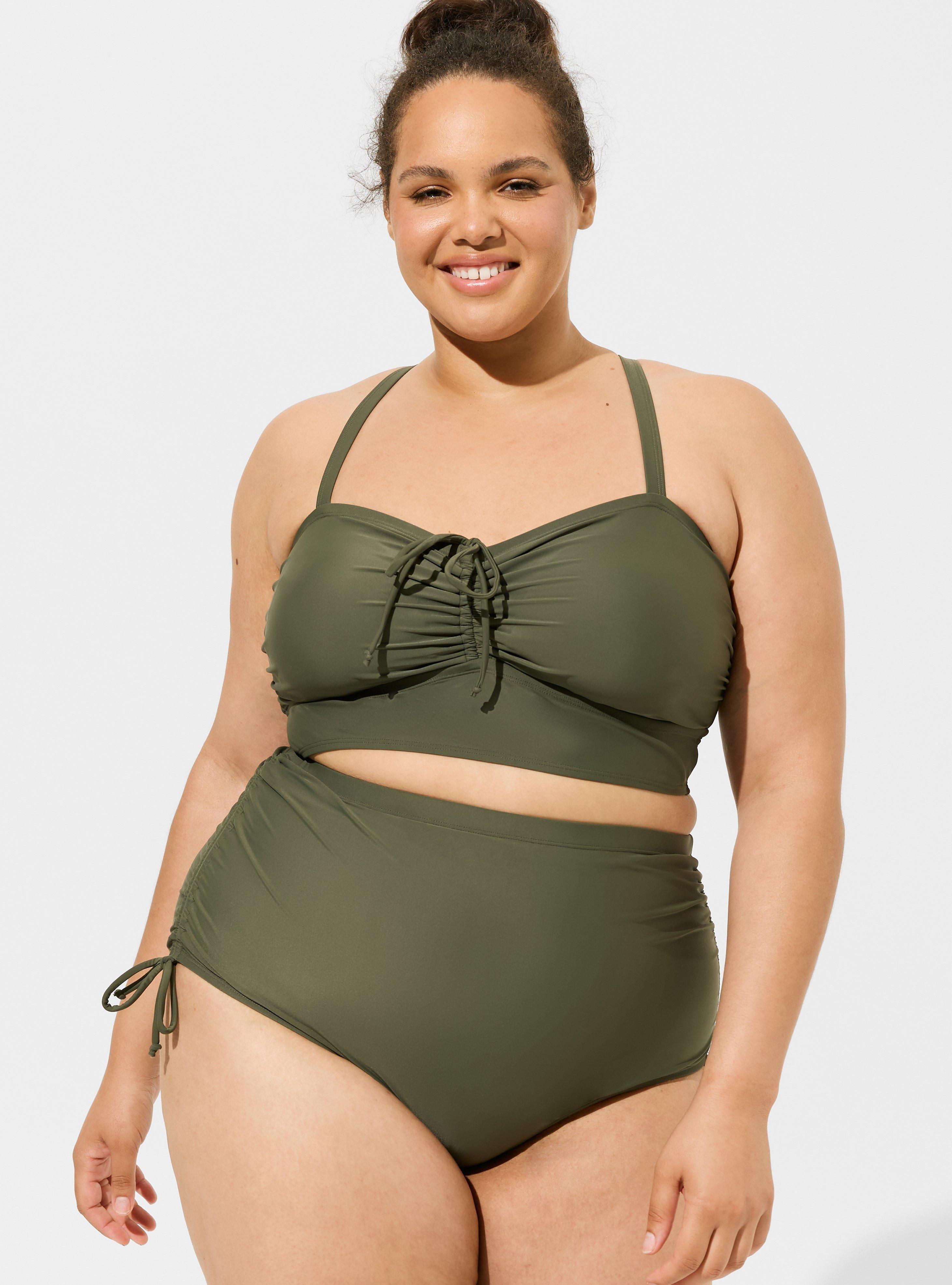 Plus Size Slimfix High Rise Adjustable Sides Swim Bottom Torrid