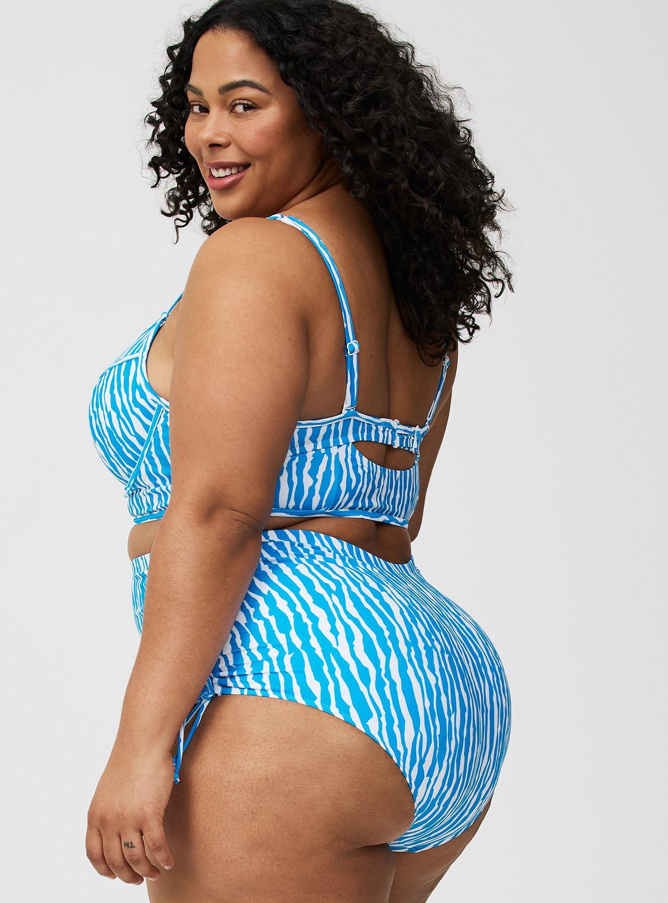 High-Rise Adjustable Side Swim Bottom