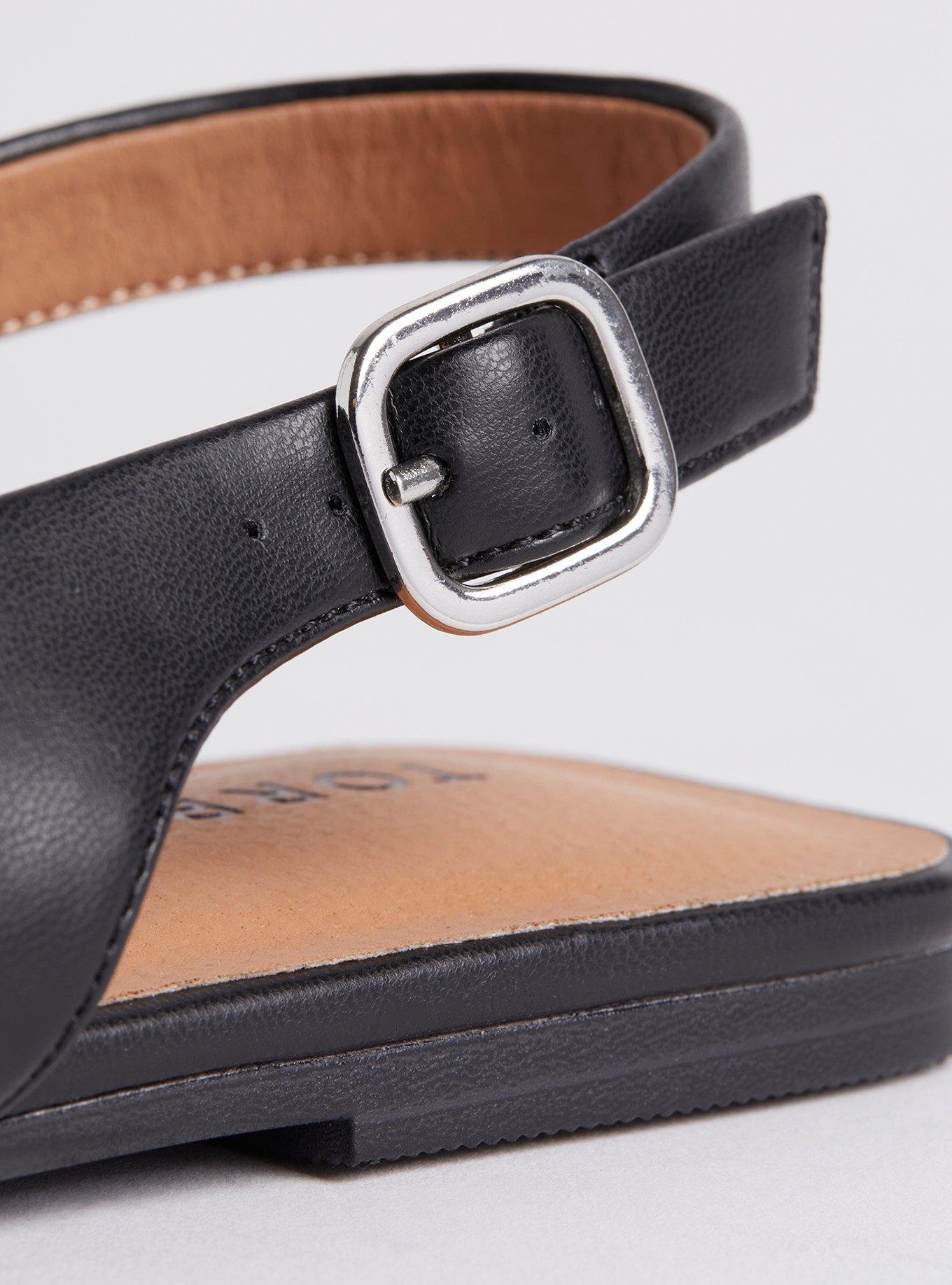 cadya square toe slingback flat