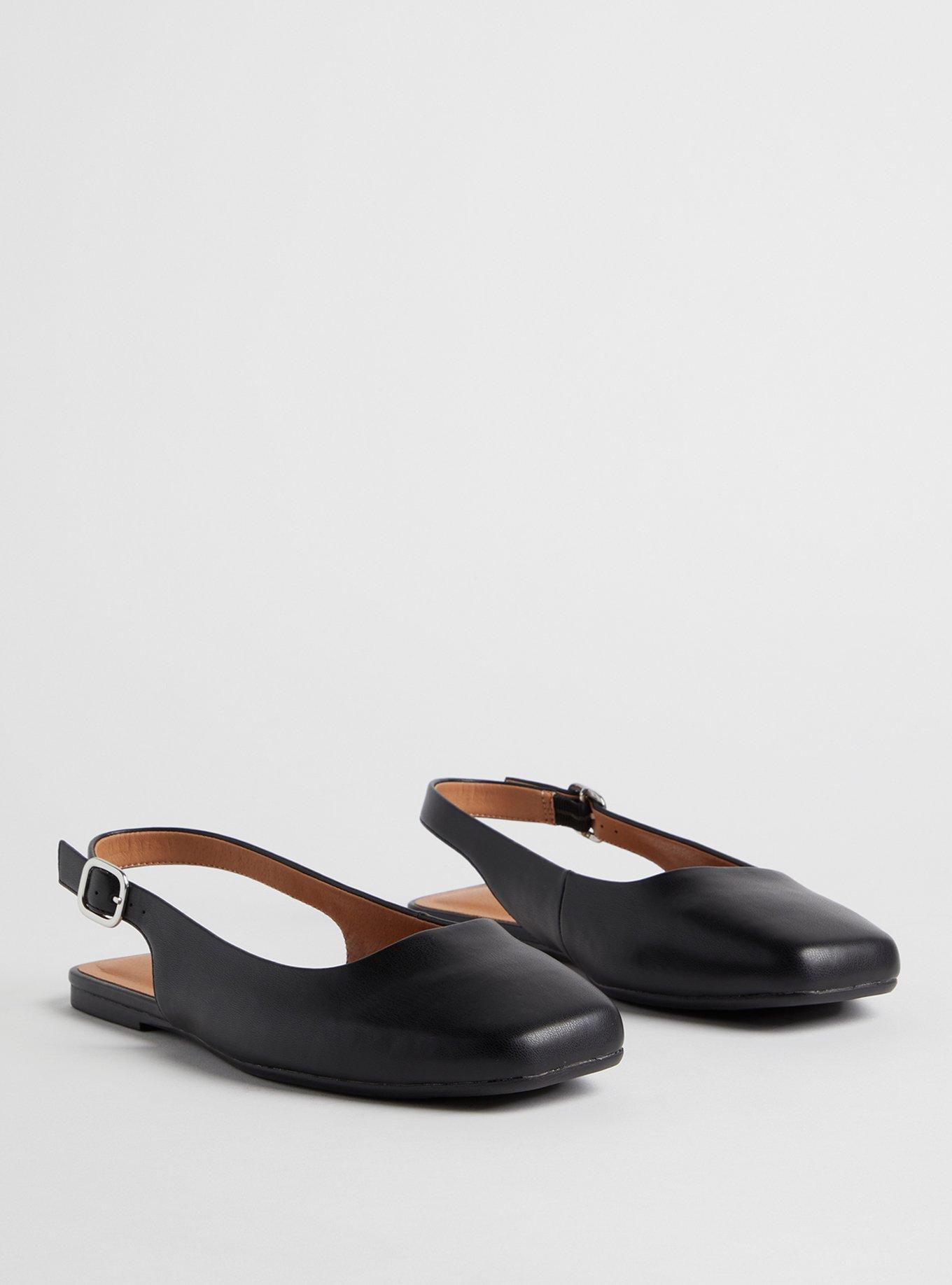cadya square toe slingback flat