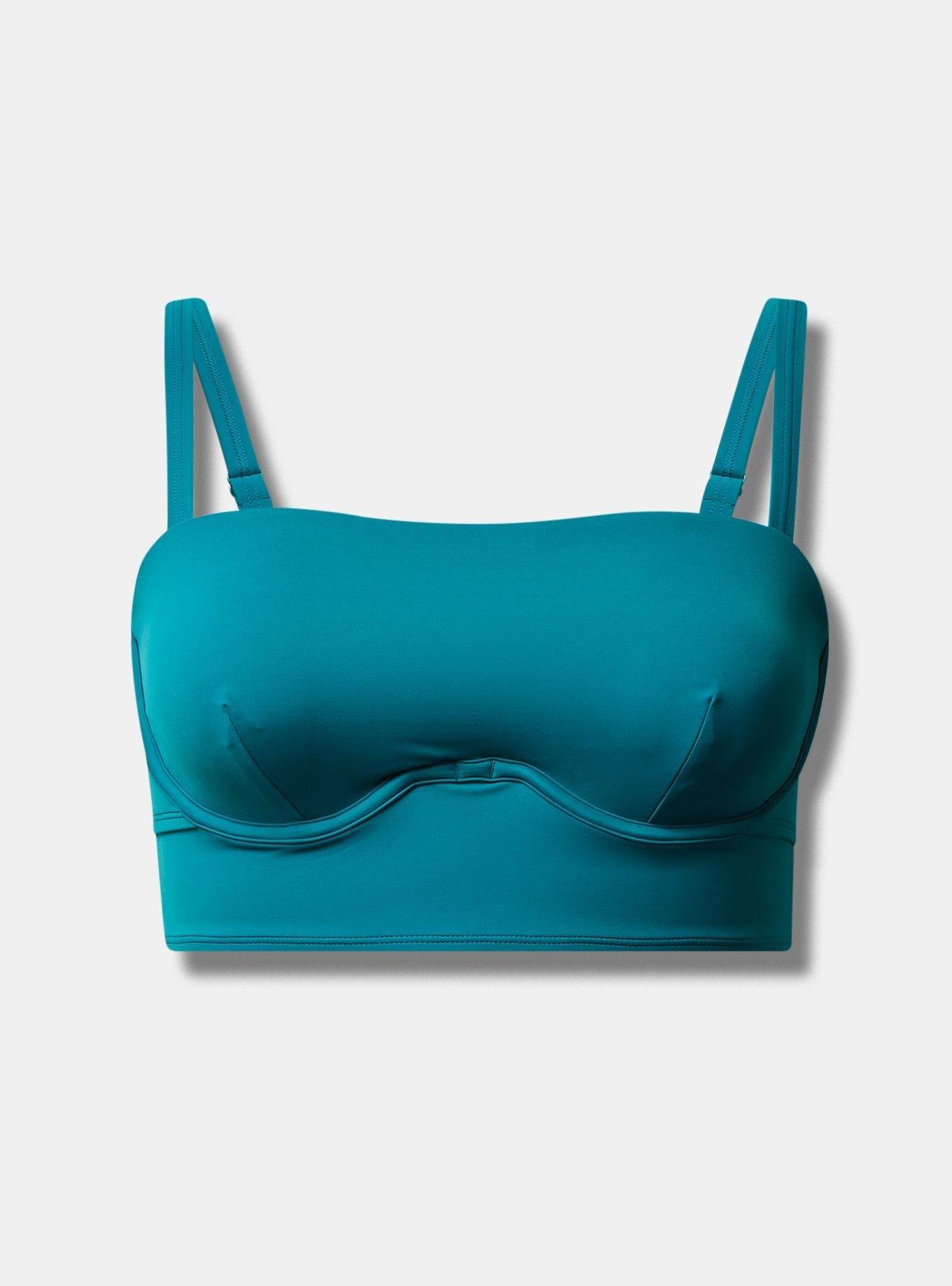 Plus Size Underwire Unlined Bandeau Bikini Top Torrid