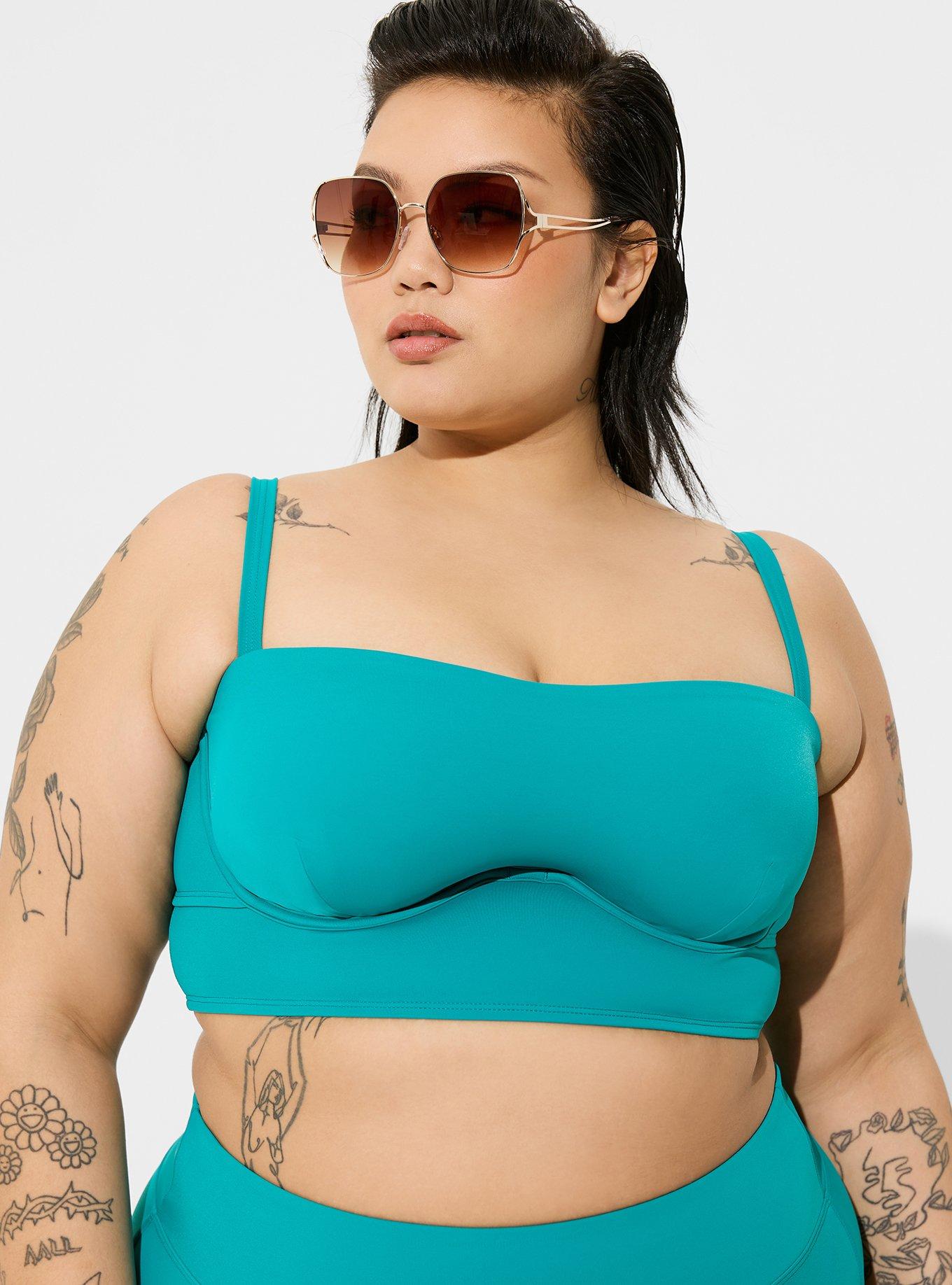 Plus size strapless clearance bikini