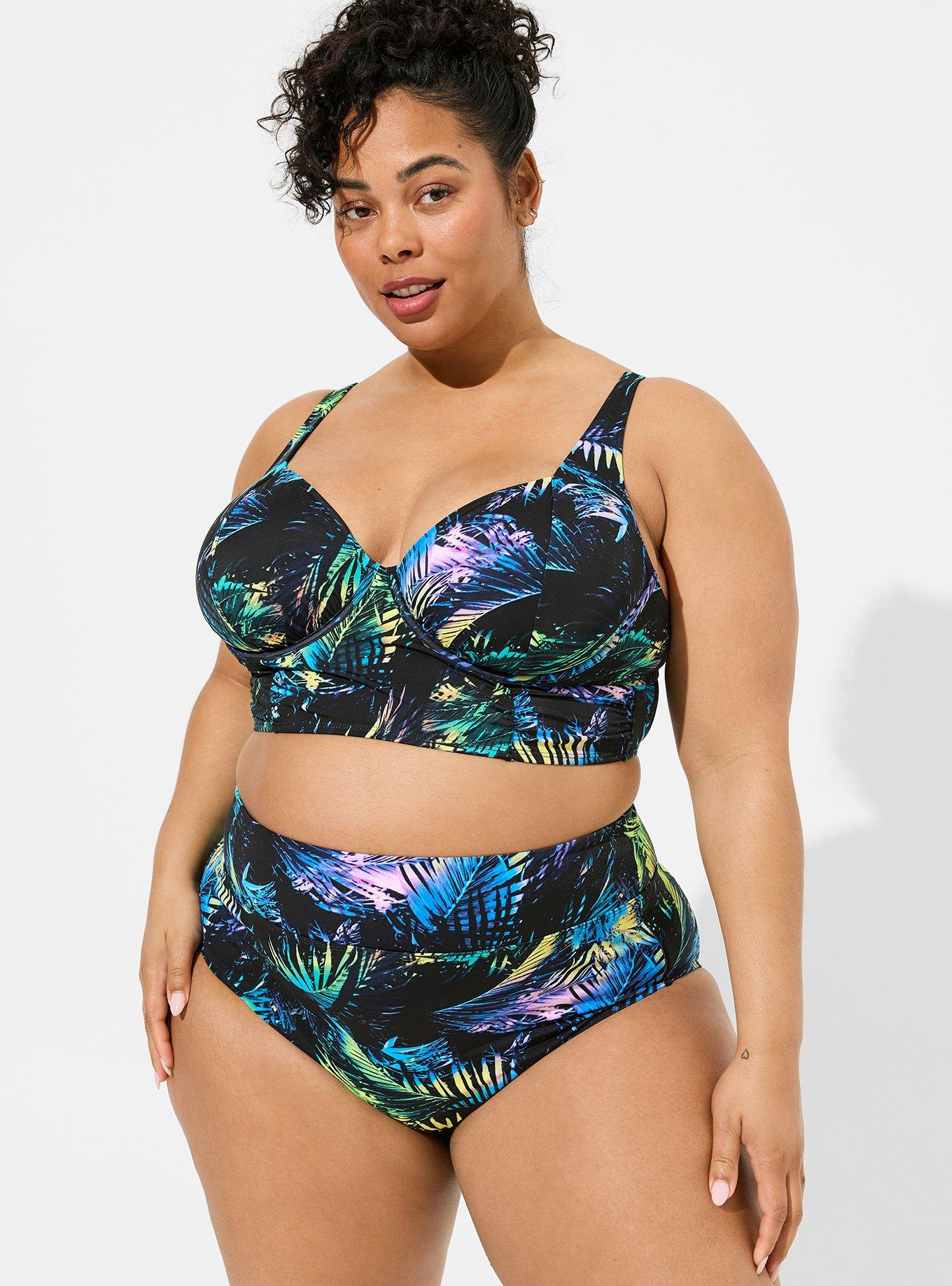 Plus Size - Underwire Cut And Sew Bikini Top - Torrid